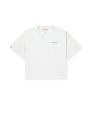 [WMS] Women`s Back Graphic Crop T-Shirts Cream