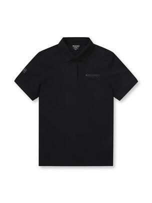 [WMS] Premium Basic Woman Collar T-Shirts Black