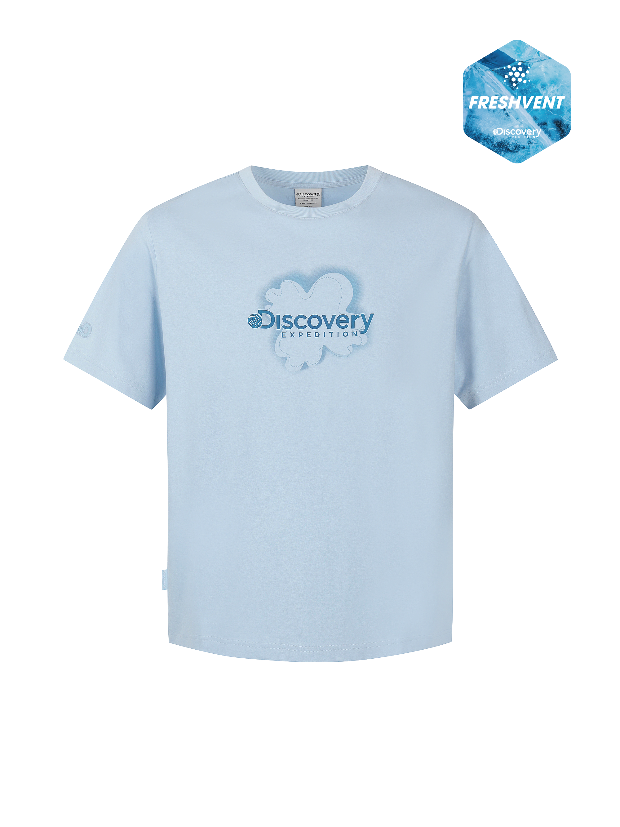 Uni Freshvent Map Lettering Short-Sleeve T-shirt