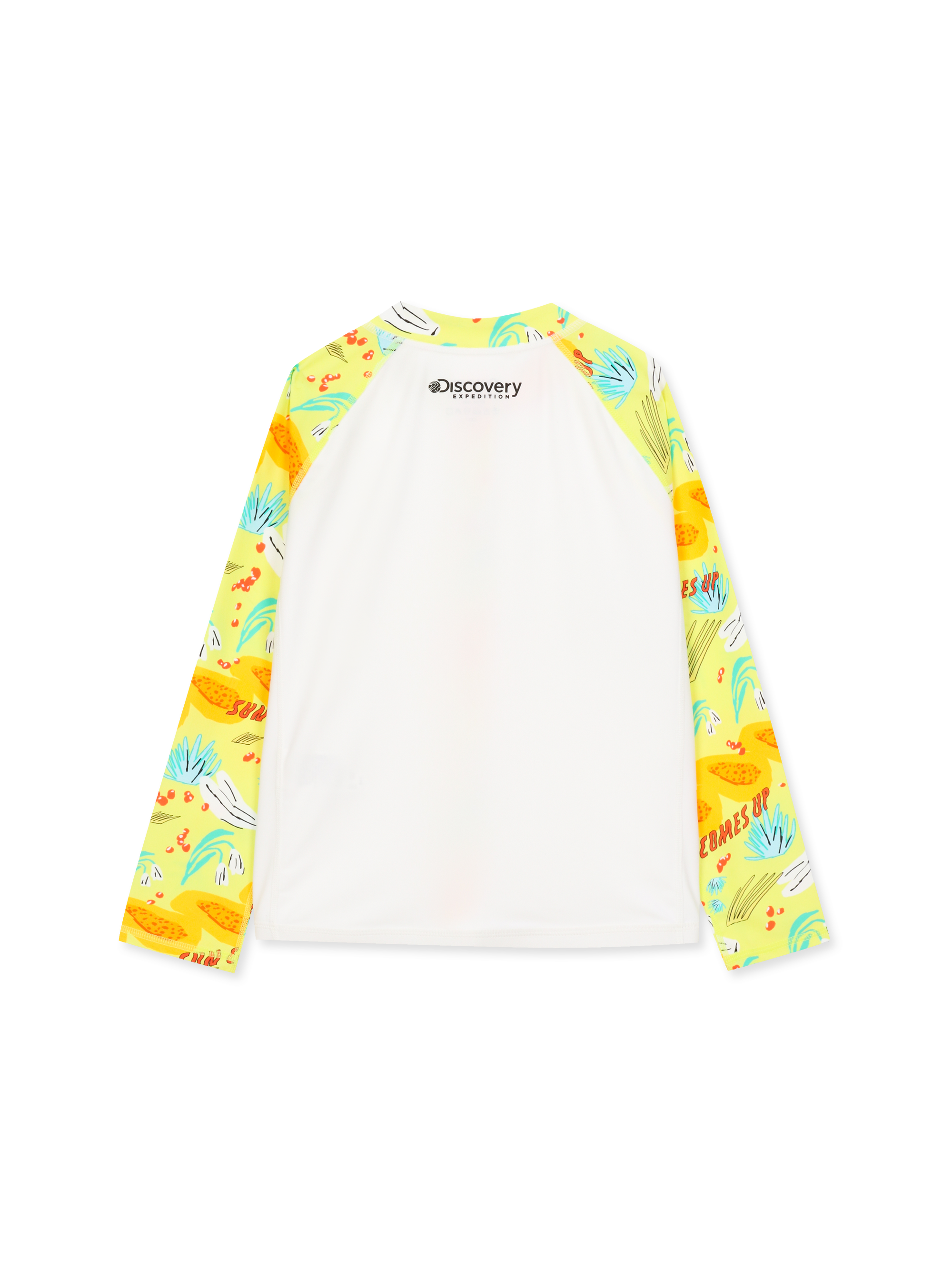 Kids Freshvent Avant Collaboration Pattern Pattern Zip -Up Rash Guard