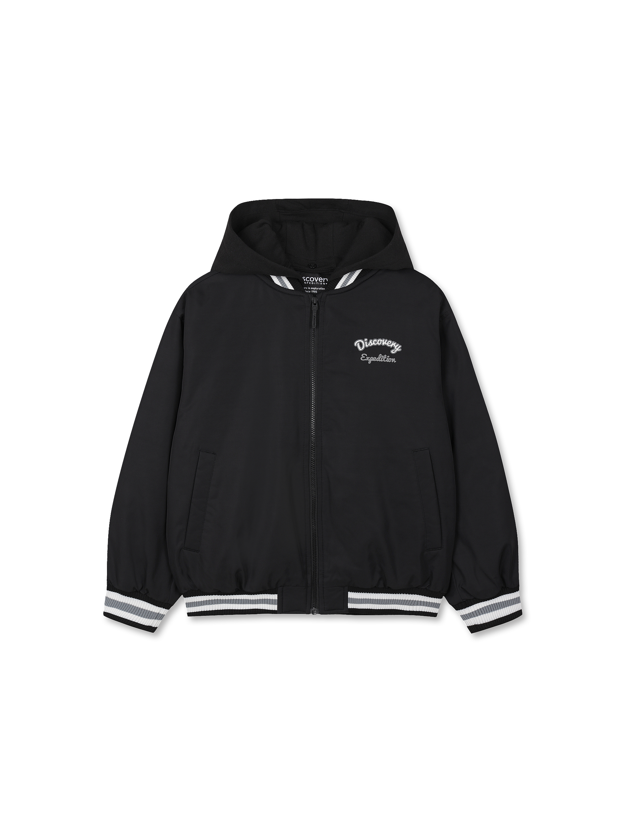 Kids Detachable Hood Padded Bomber Jacket