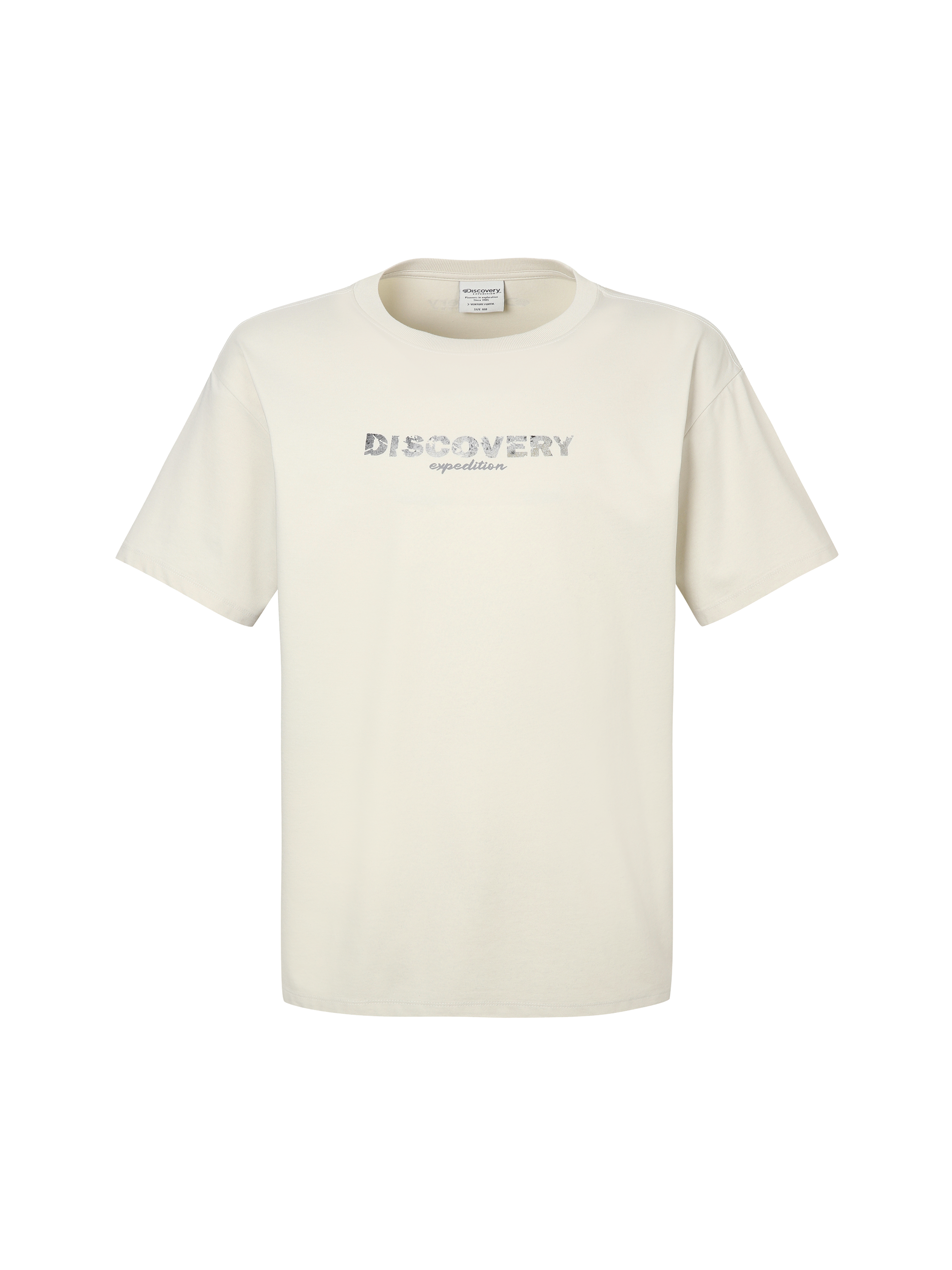 Freshvent Overfit Washed Center Logo Short-sleeve T-shirt
