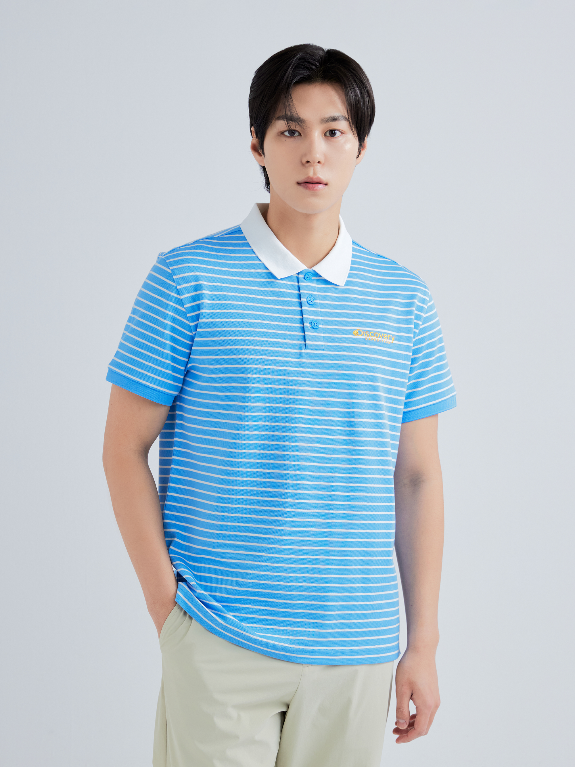 Stripe Collar T-shirt