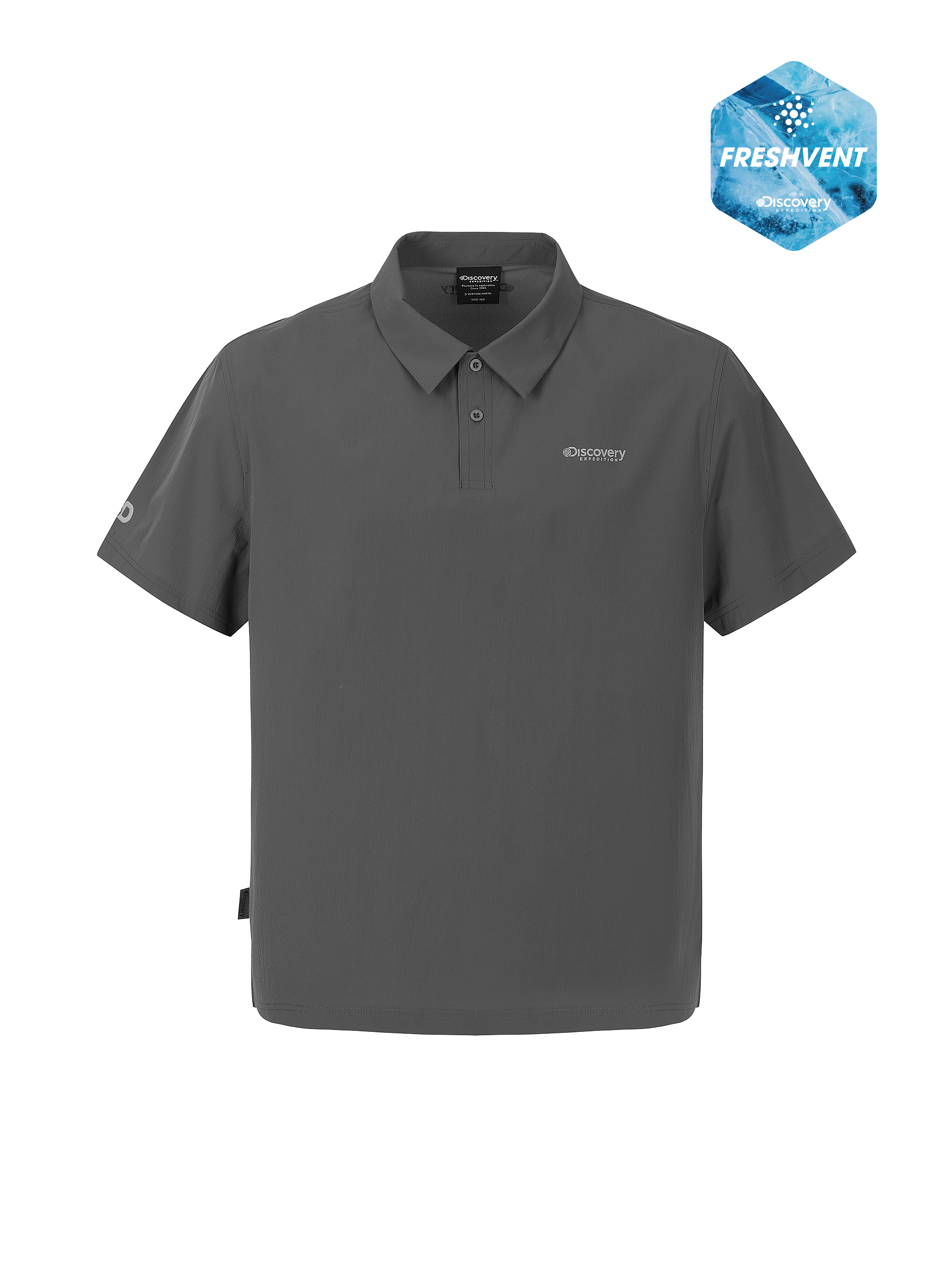 M's Freshvent Airdot Woven Polo Shirt