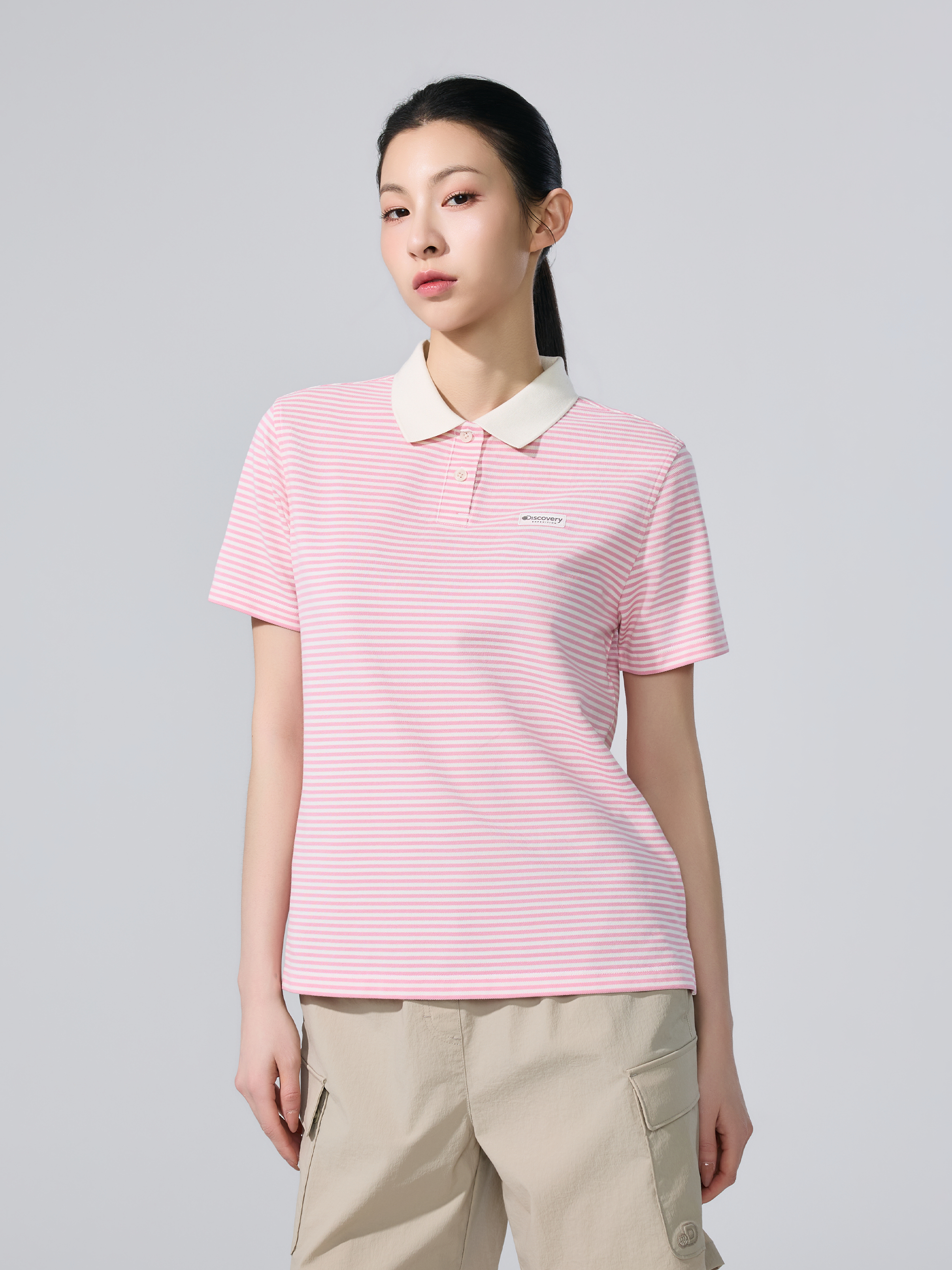 W's TED Stripe Polo Shirt