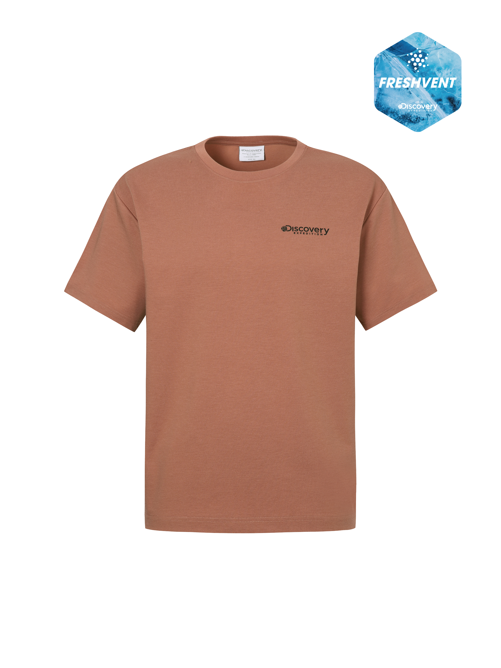 Freshvent Washed Mountain Illustration Graphic Short Sleeve T-shirt