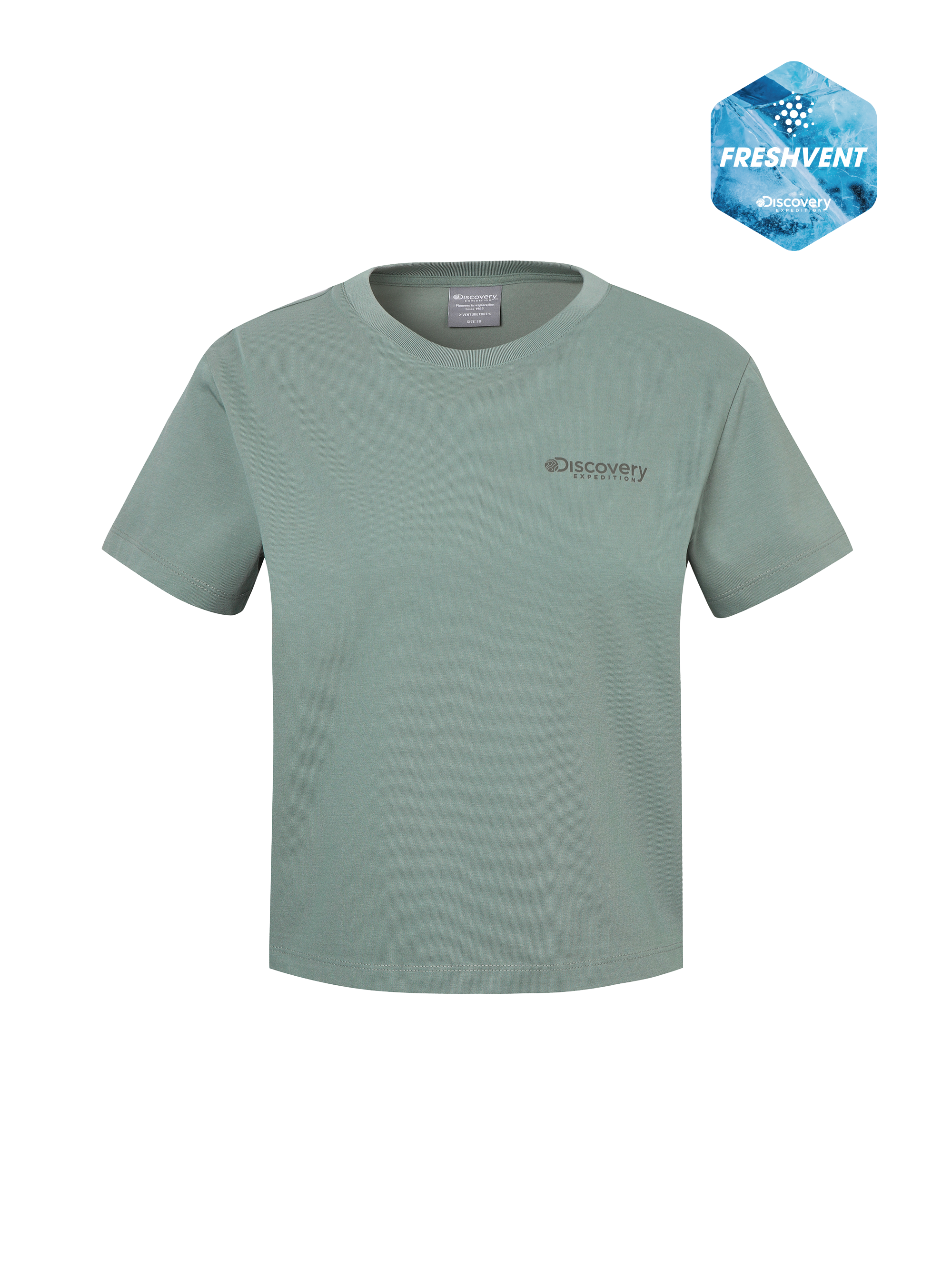 Women's Freshvent Washed Slim Fit Icon Graphic Short Sleeve T-Shirt