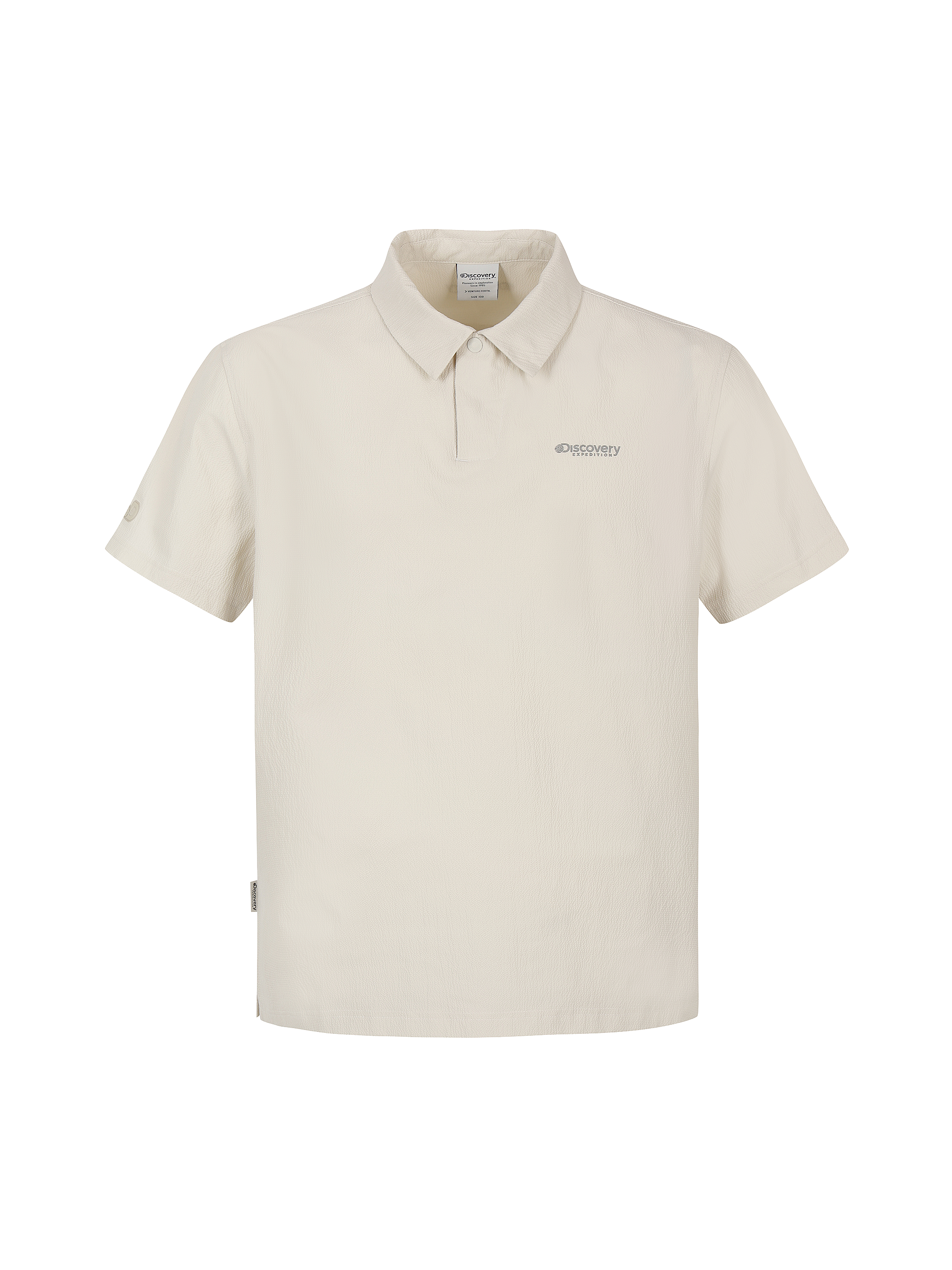 M's Seersucker Woven Polo Shirt