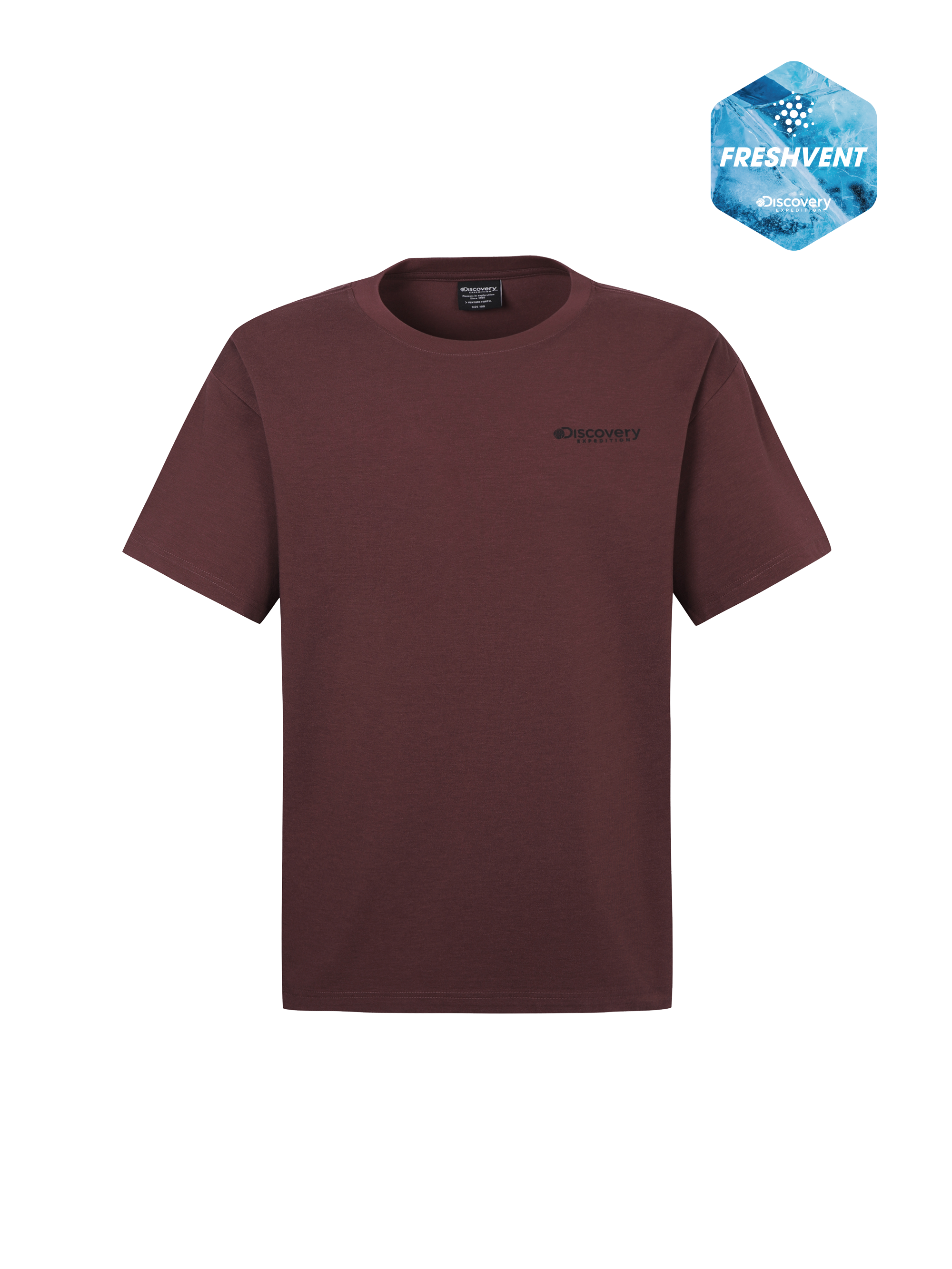 Freshvent Washed Crack Camouflage Graphic Short Sleeve T-shirt