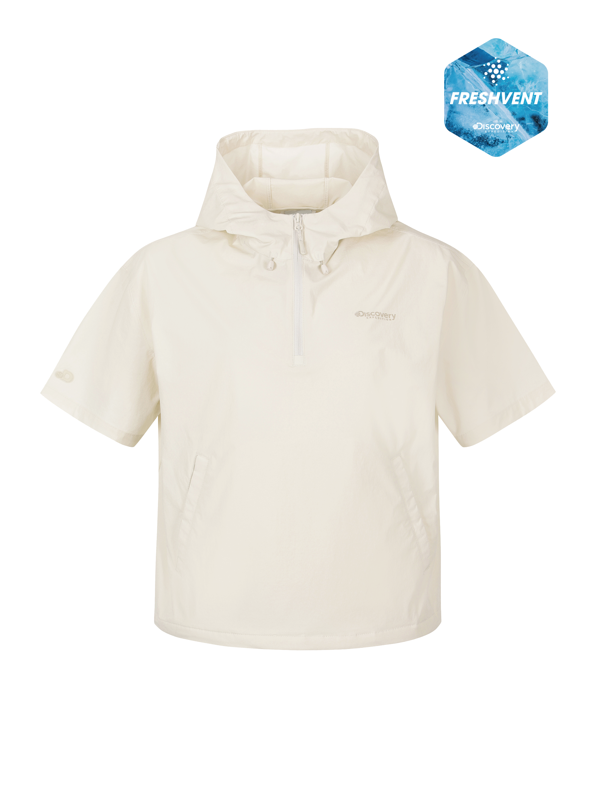 W's Freshvent Lightweight Woven Training Short Sleeve Hooded Anorak