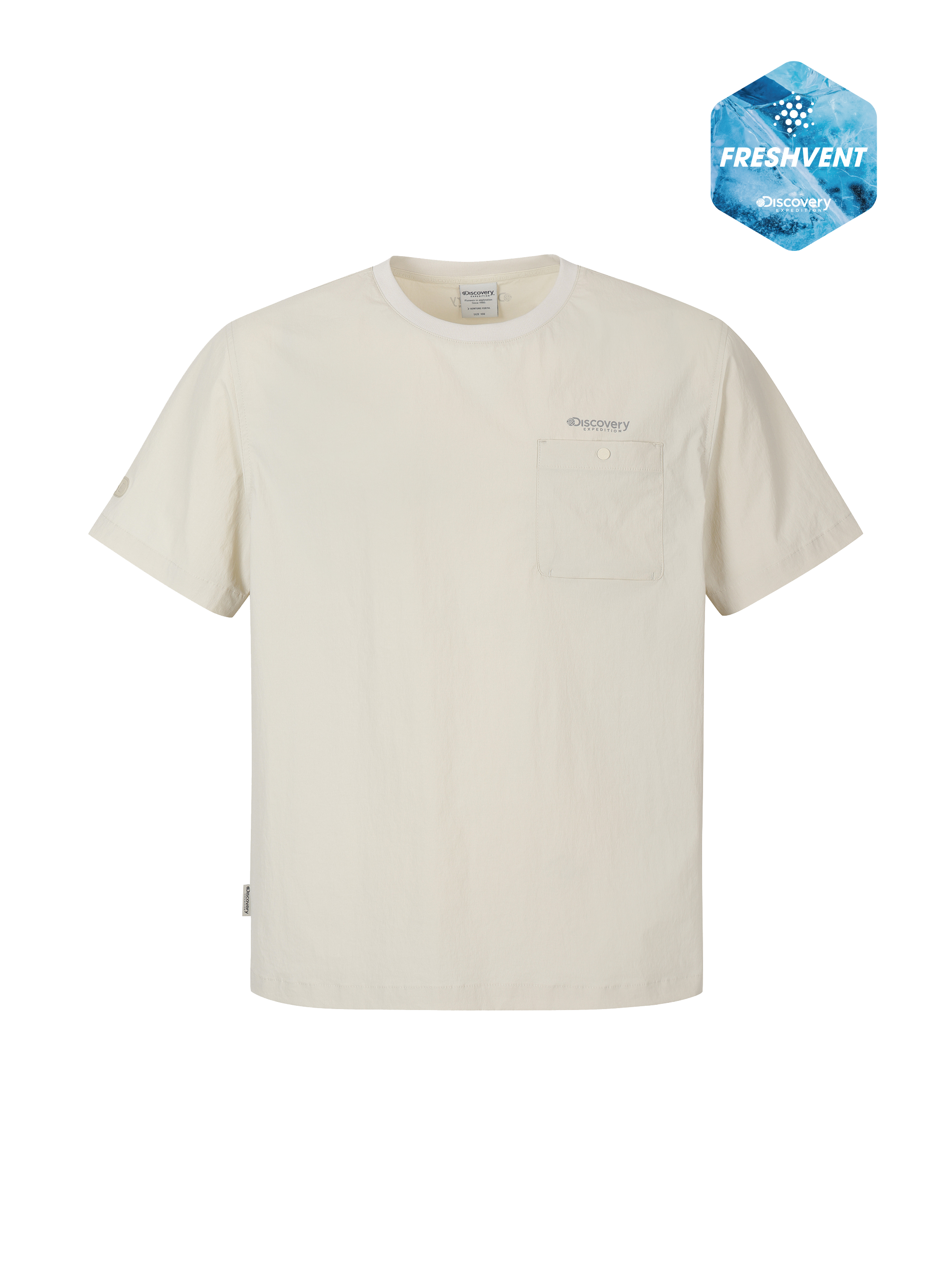 M's Freshvent Chest Pocket Woven Short Sleeve T-shirt