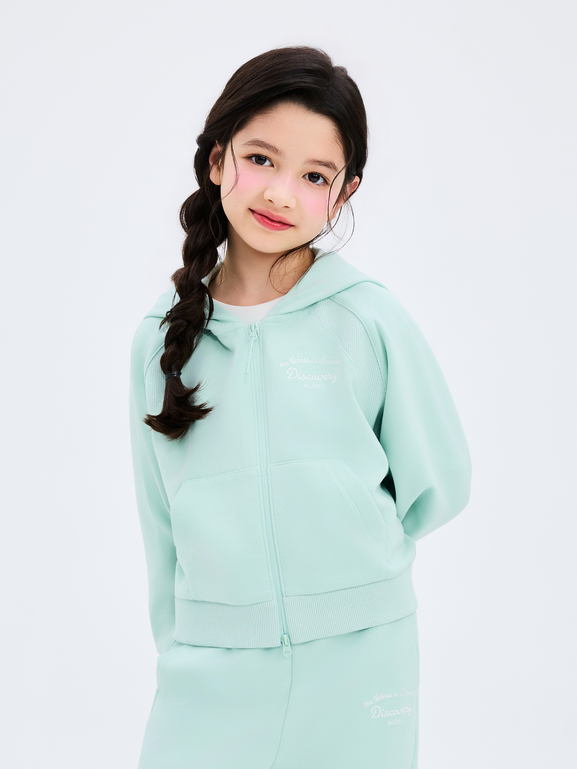 Girl's Essential Hood Zip-Up