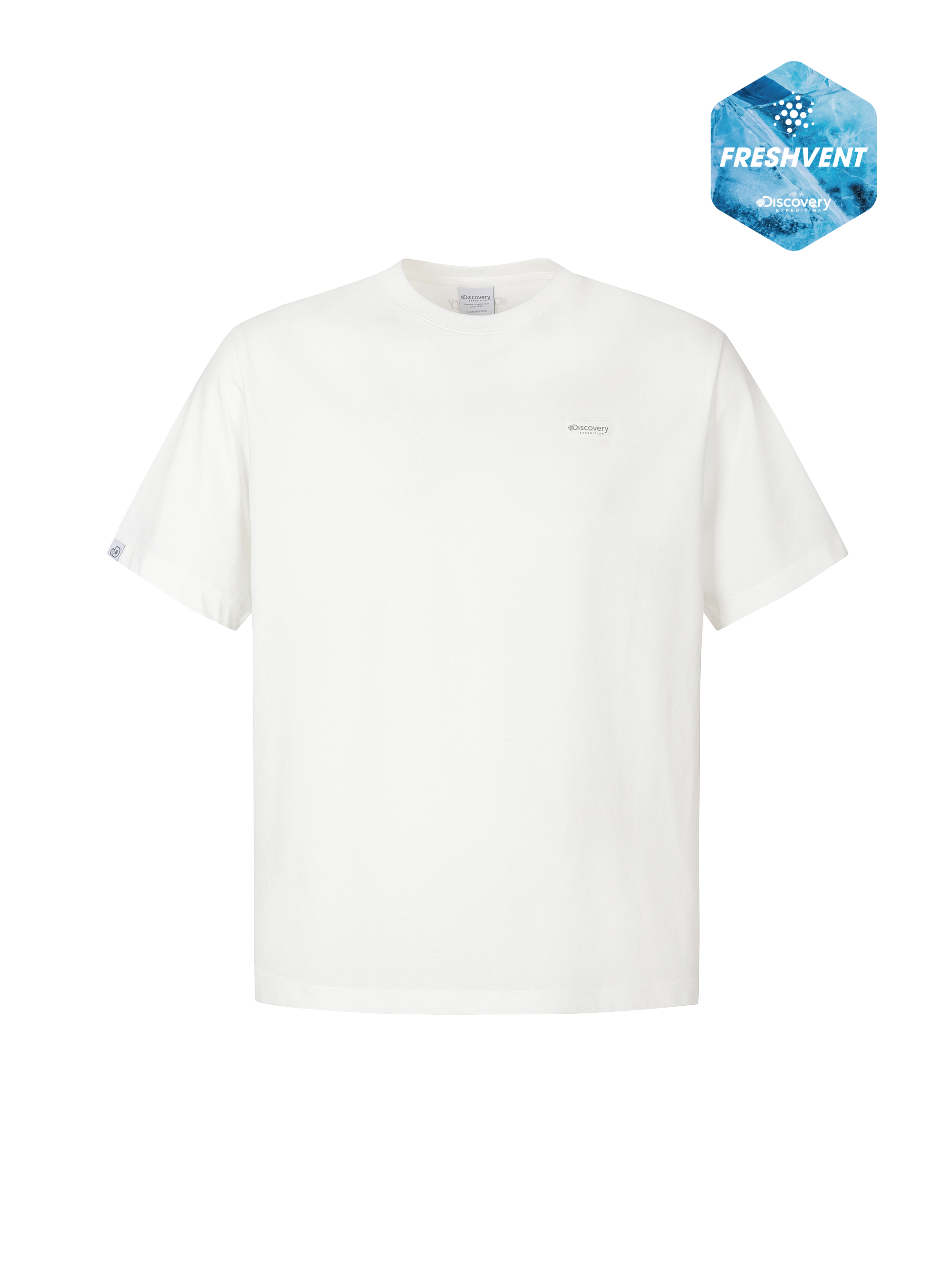 Uni Freshvent Semi-Oversized Small Logo Short Sleeve T-shirt