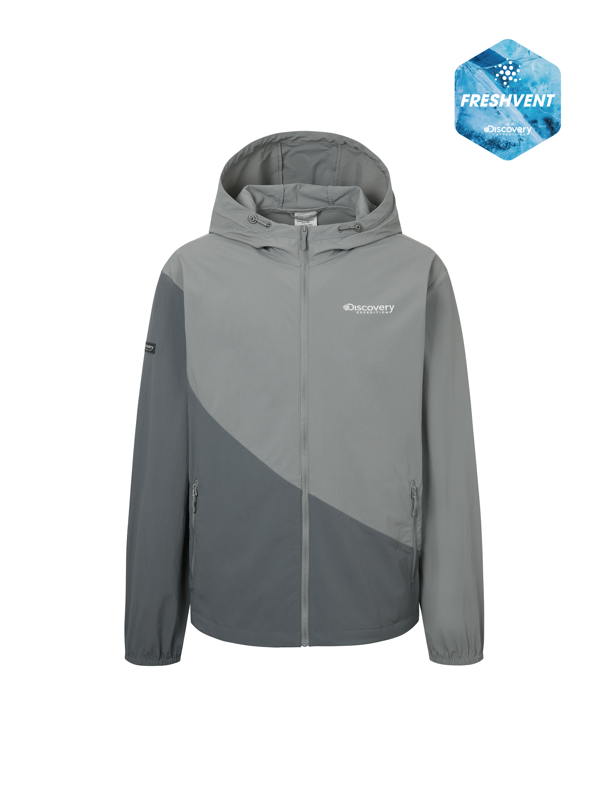 Freshvent Men's Color Block Windbreaker