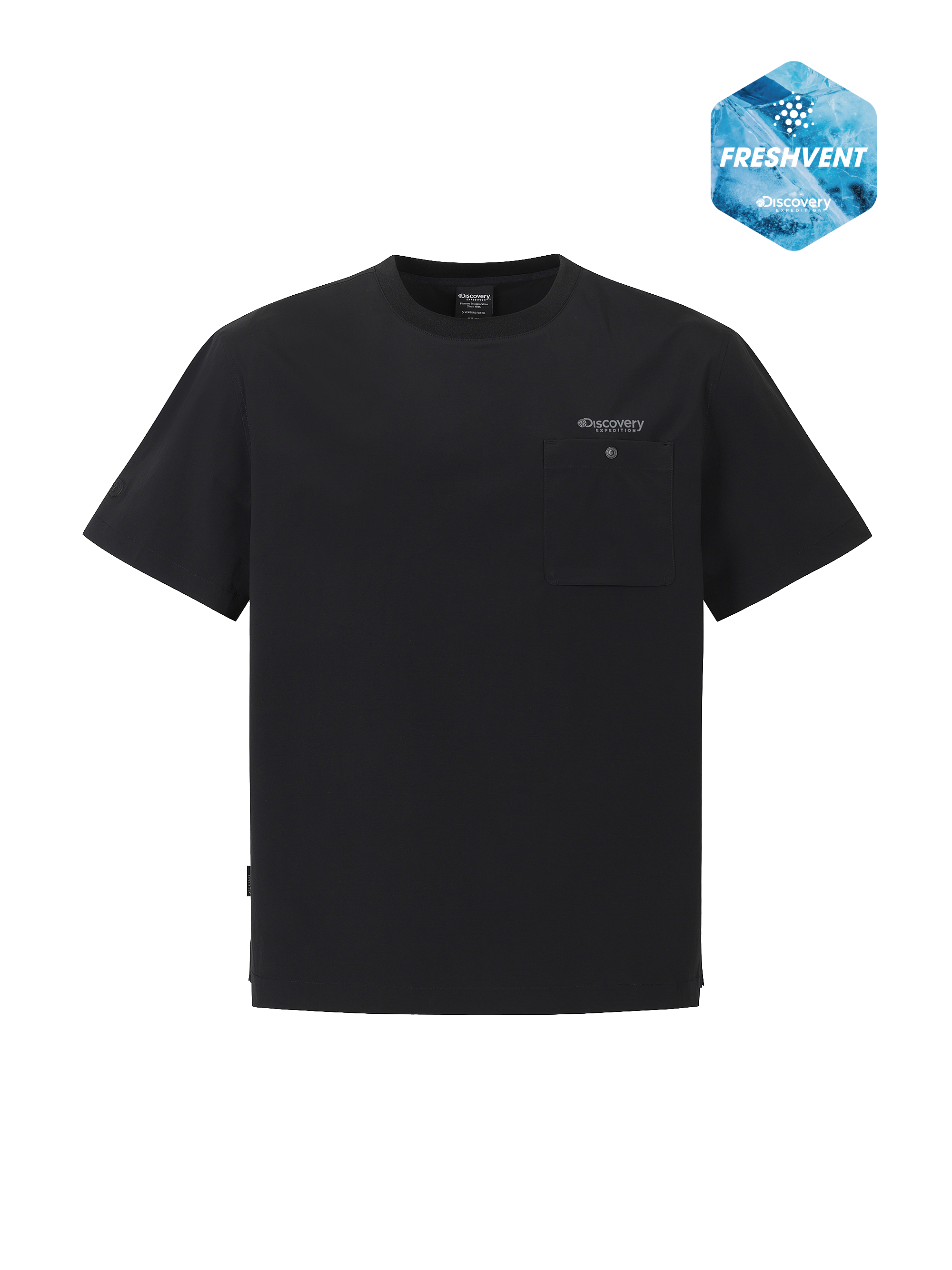M's Freshvent Chest Pocket Woven Short Sleeve T-shirt