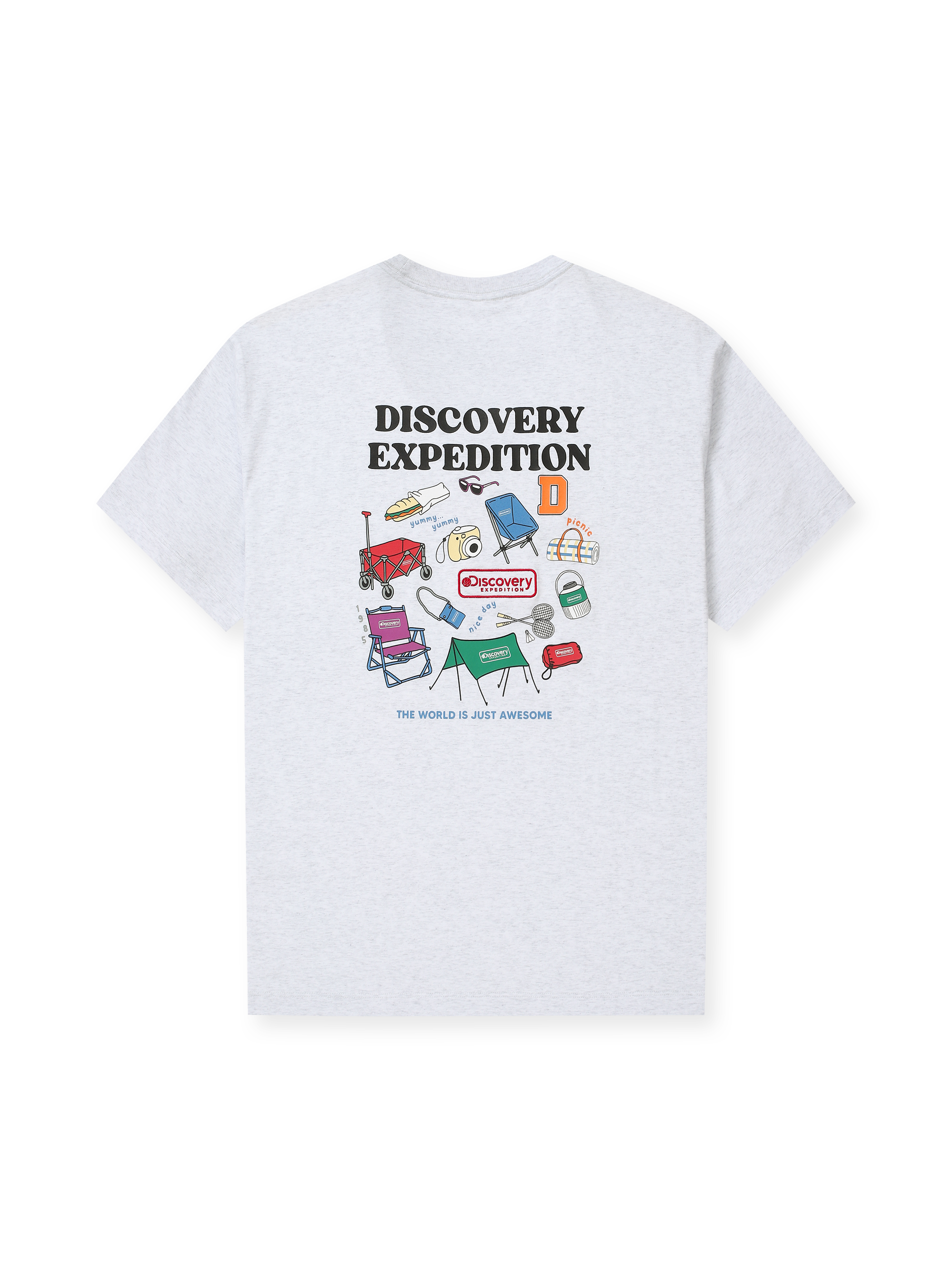 ◎Discovery EXPEDITION◎ Varsity back graphic t-shirt DIVORY Men's Collection | Tag | Discovery-Expedition