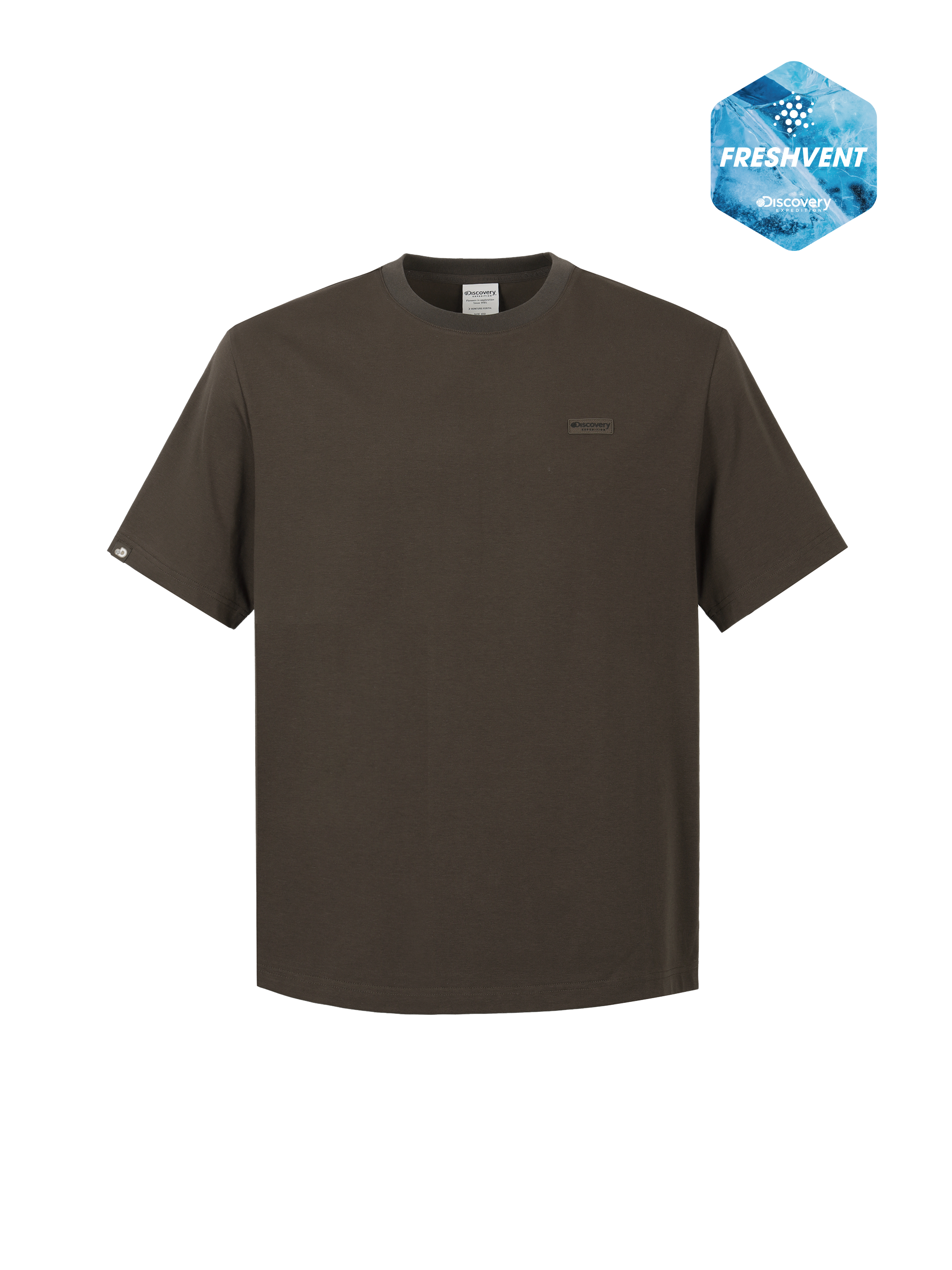 Uni Freshvent Semi-Oversized Small Logo Short Sleeve T-shirt