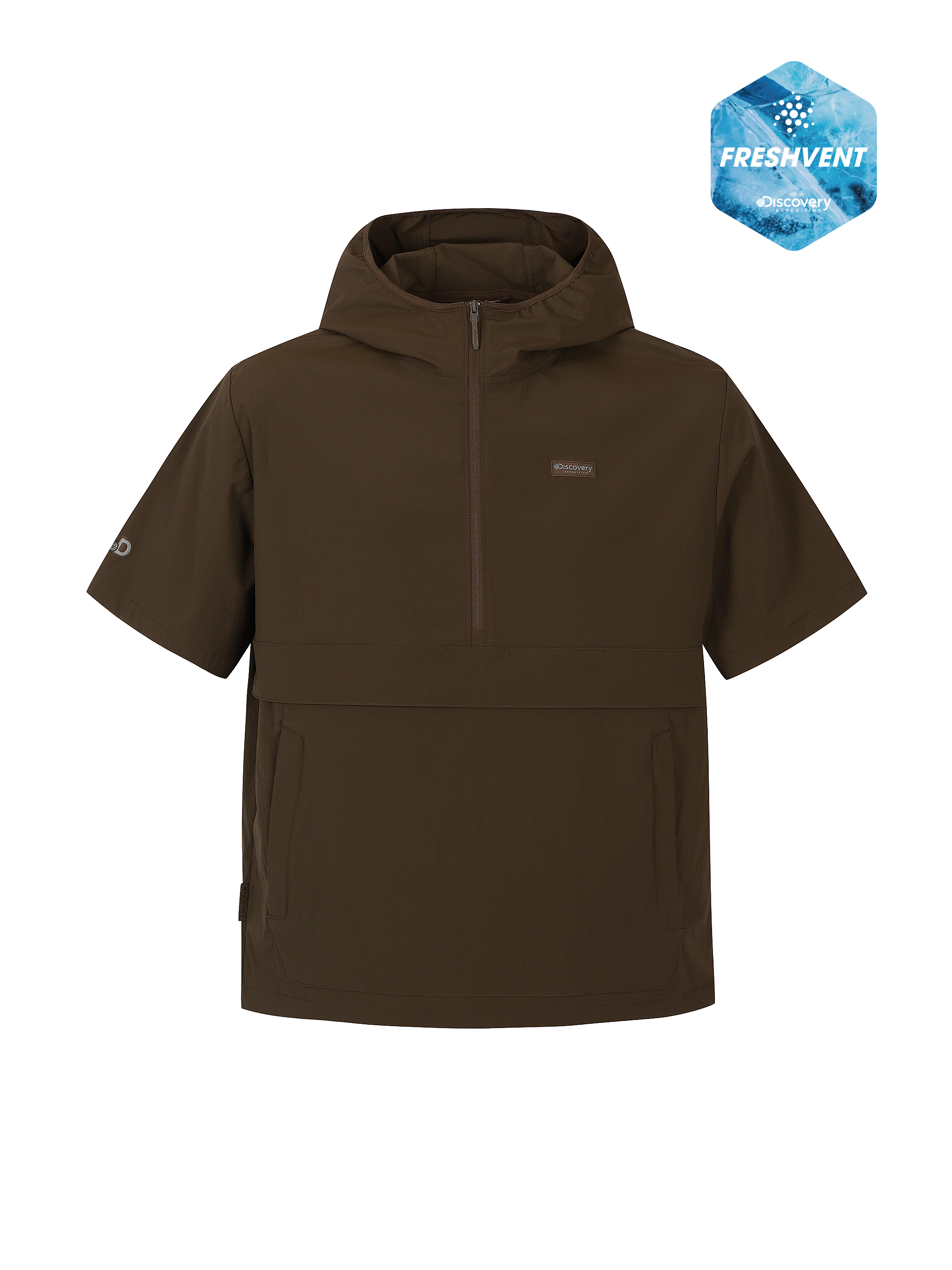 Uni Freshvent Lightweight Woven Training Short Sleeve Hooded Anorak