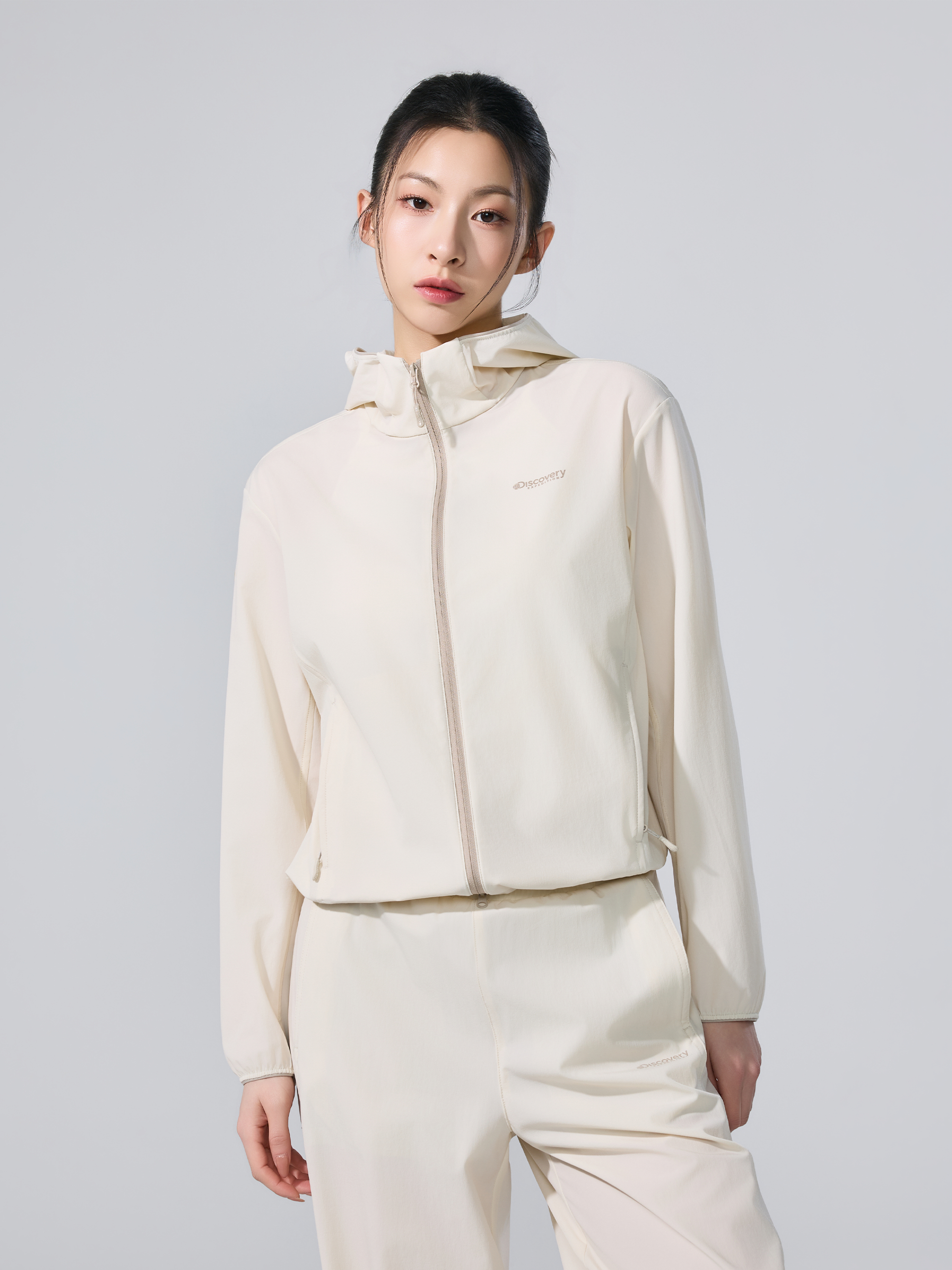 W's Freshvent Lightweight Woven Training Hooded ZIP-UP