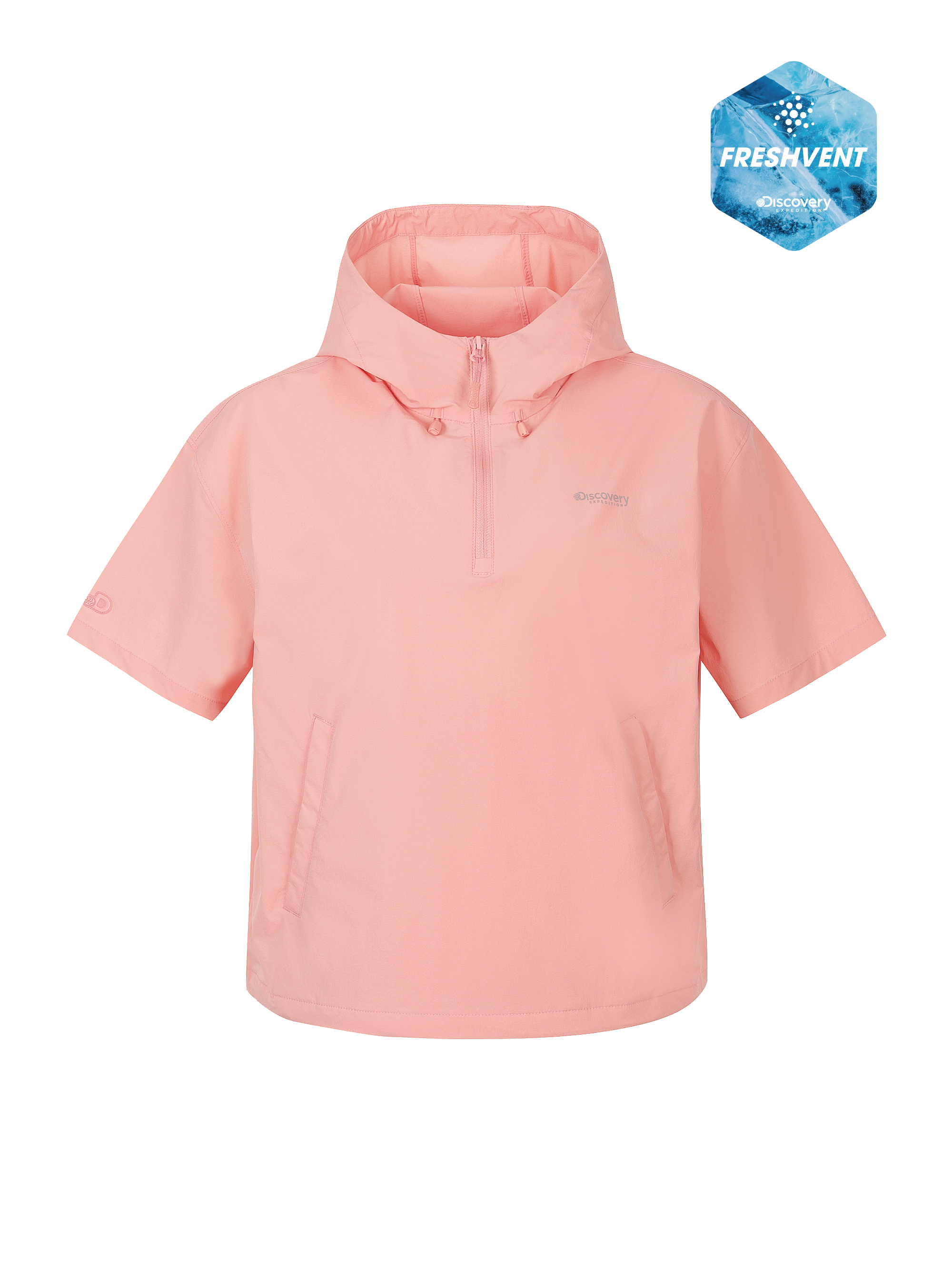 W's Freshvent Lightweight Woven Training Short Sleeve Hooded Anorak