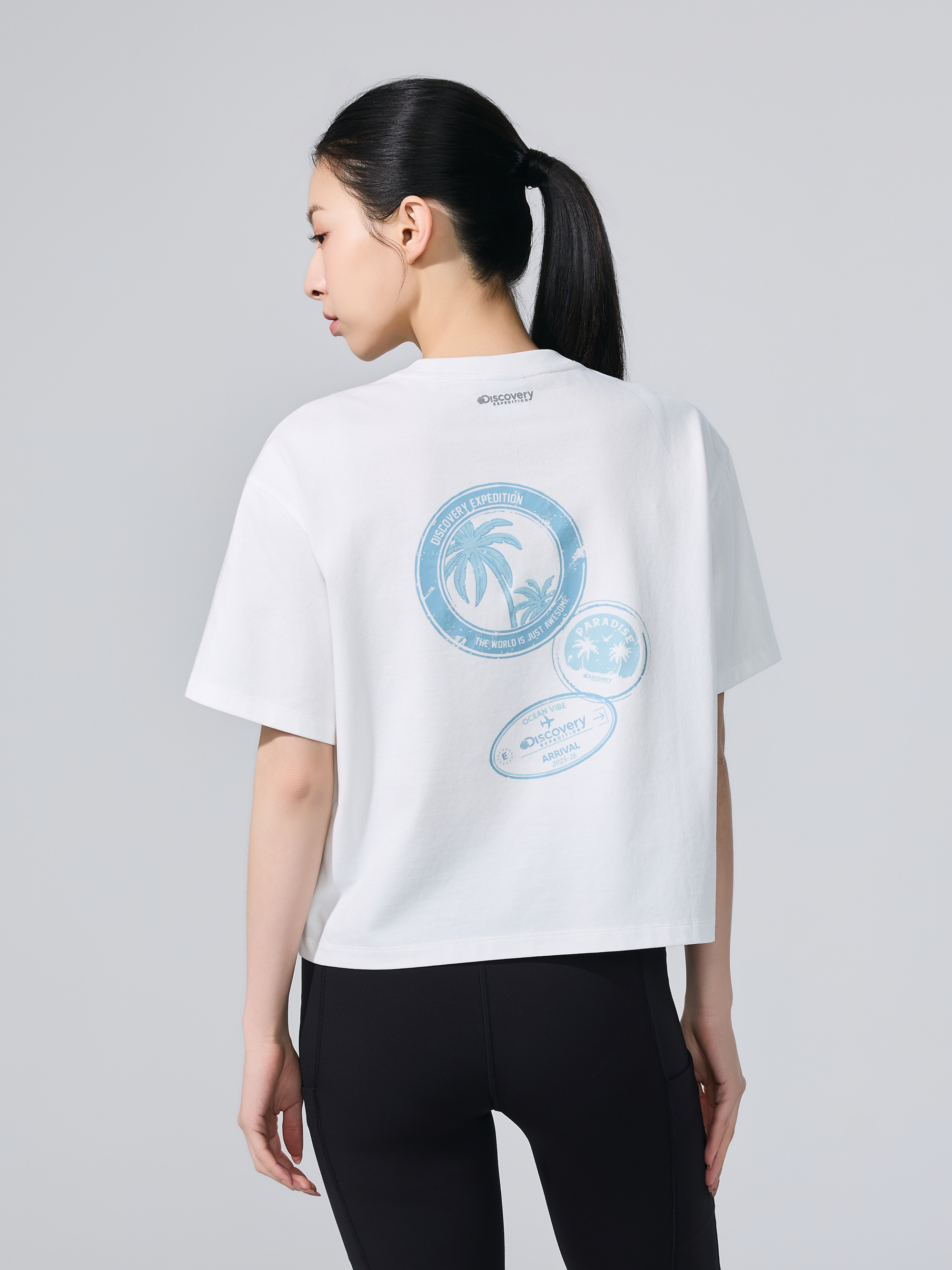 W's Stamp Semi-Oversized Short Sleeve T-shirt