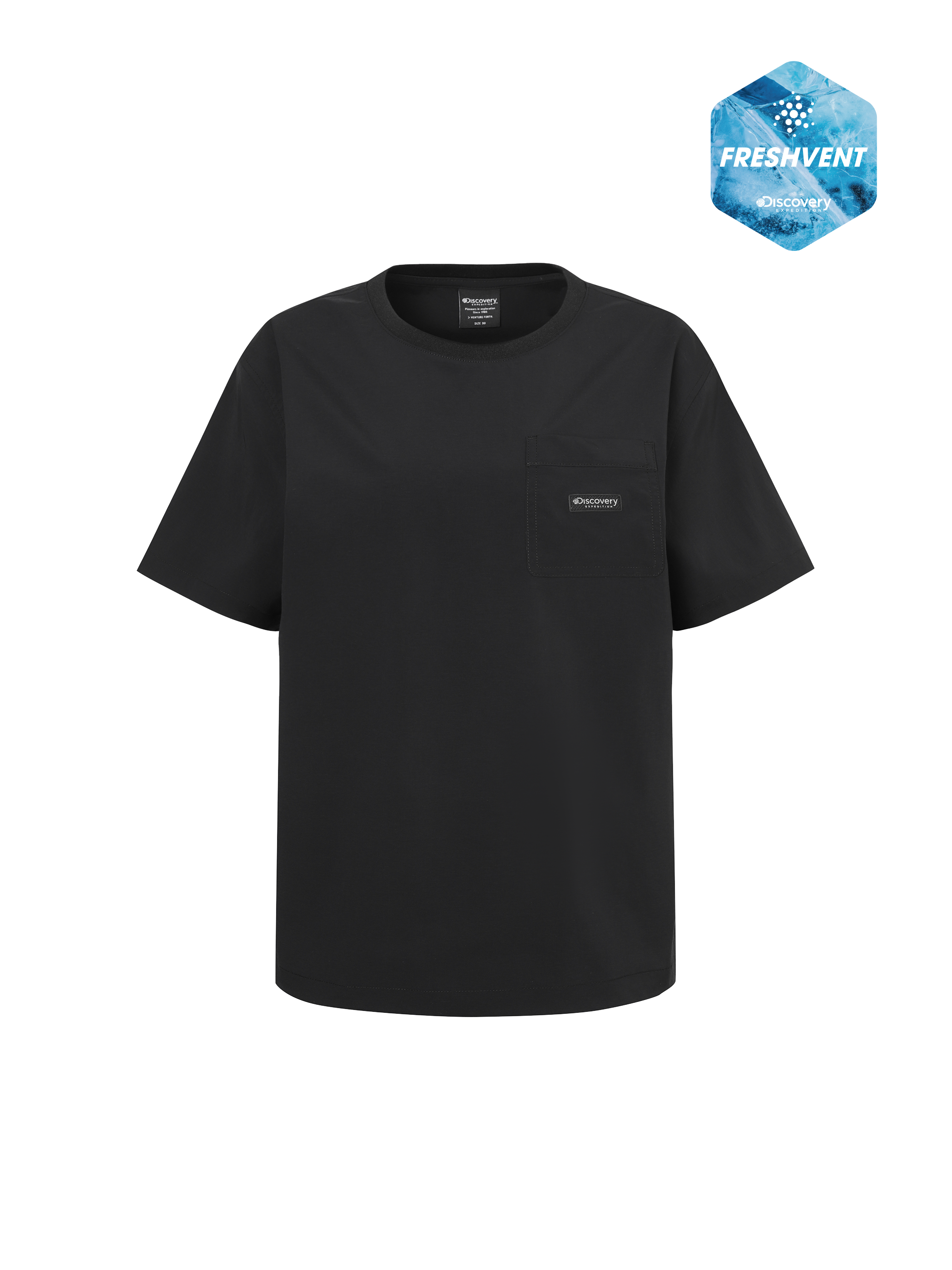 Women's Freshvent Woven Chest Pocket Short Sleeve T-Shirts