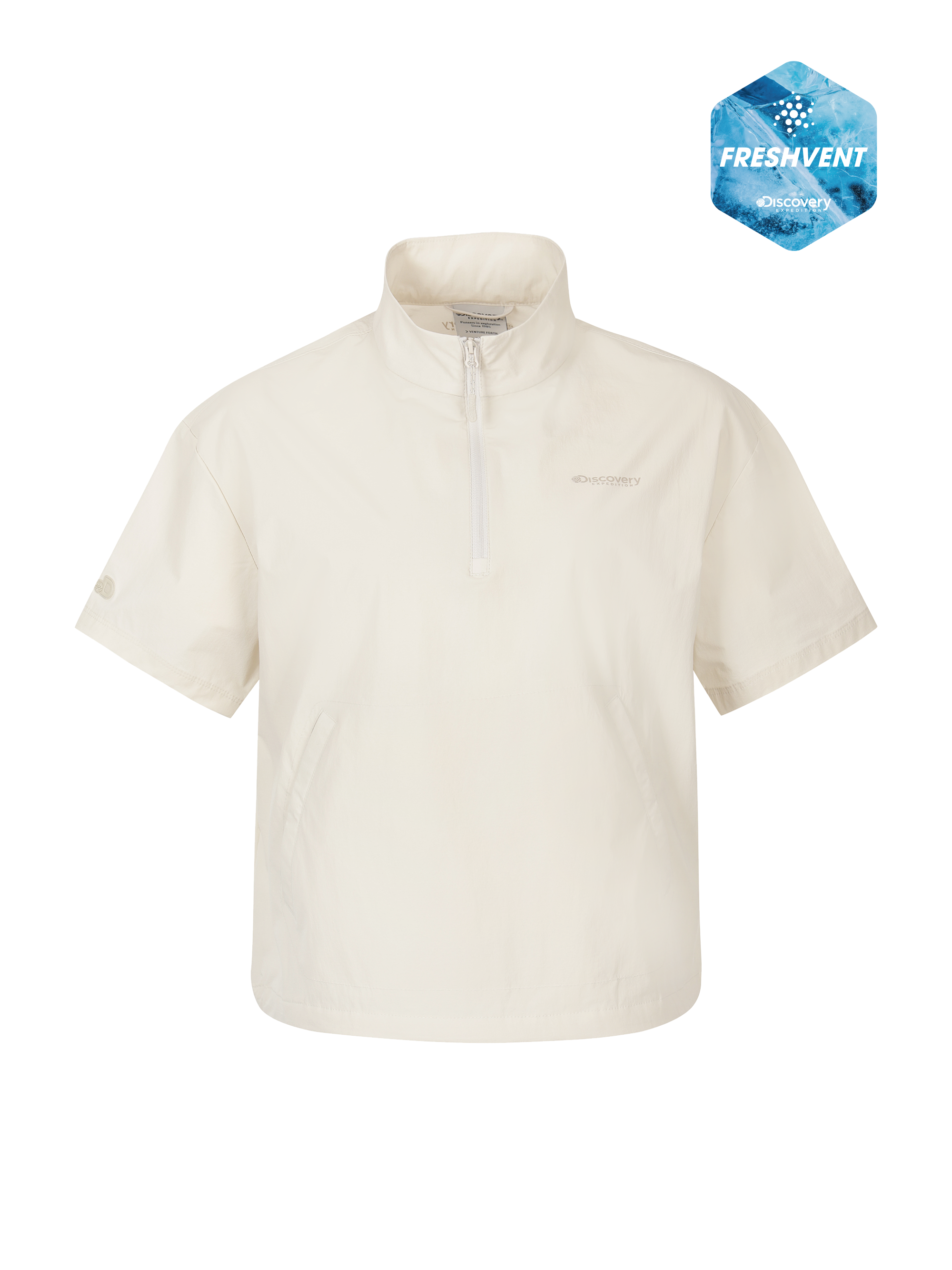 W's Freshvent Lightweight Woven Training Short Sleeve High Neck Anorak