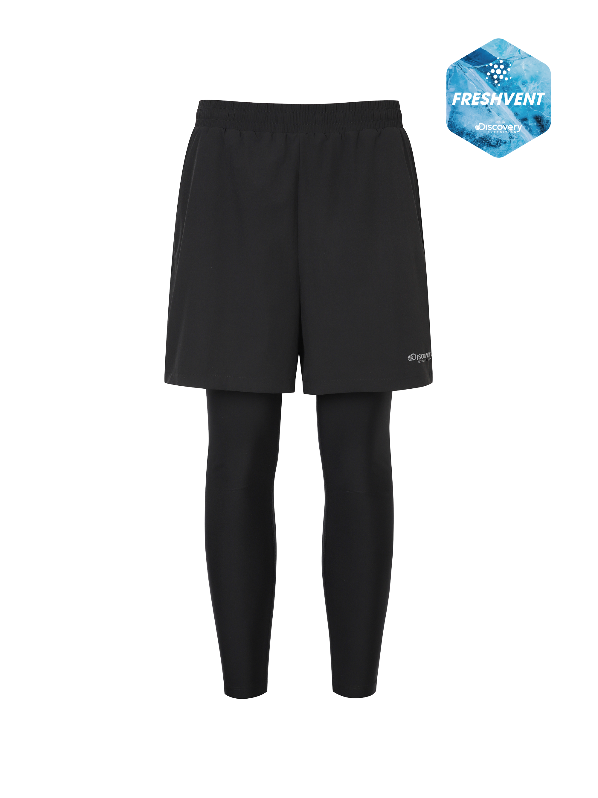 【DISCOVERY】Fresh Vent Men's Essential 2IN1 Board Shorts Freshvent Men's Essential Board Shorts | Discovery-Expedition