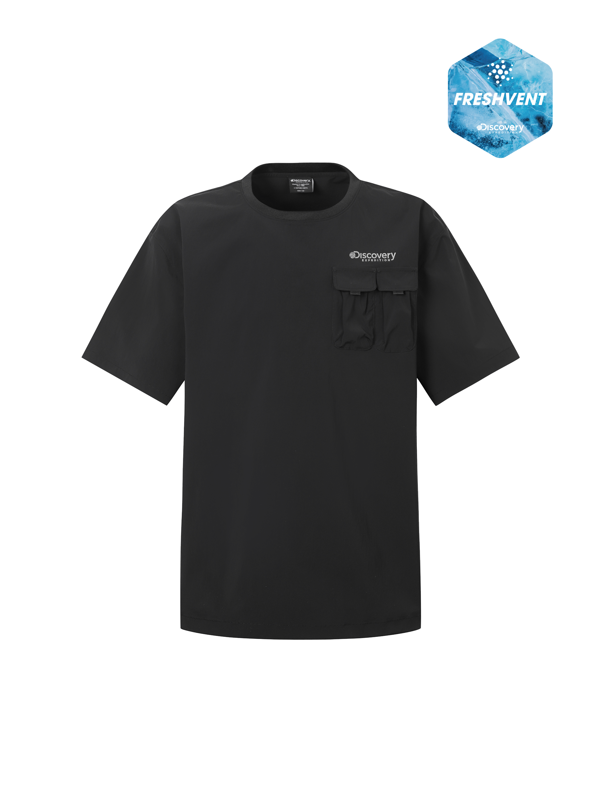 Men's Freshvent Woven Multi-pocket Short Sleeve T-shirt
