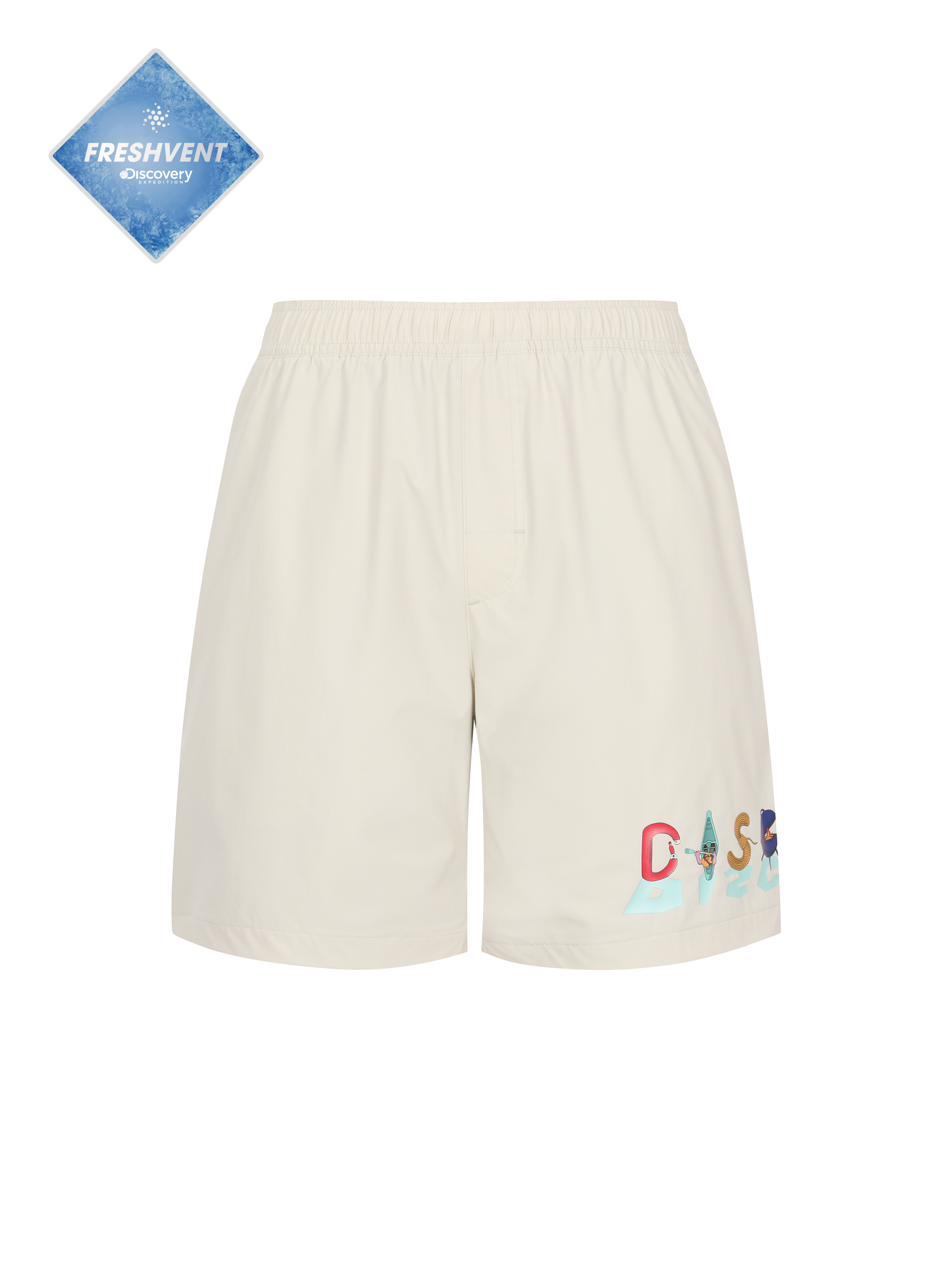 Freshvent Men's Mane Crew Graphic Board Shorts