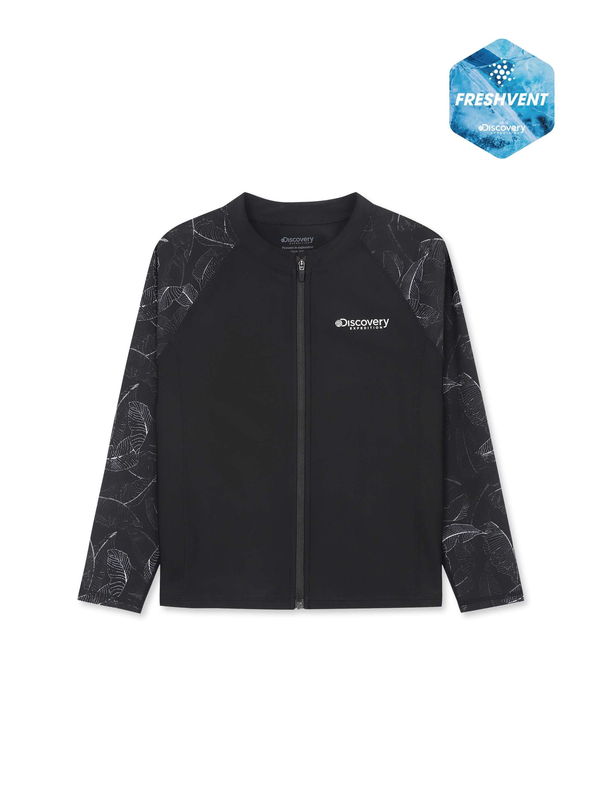 Kids Freshvent Pattern Full Zip Rashguard
