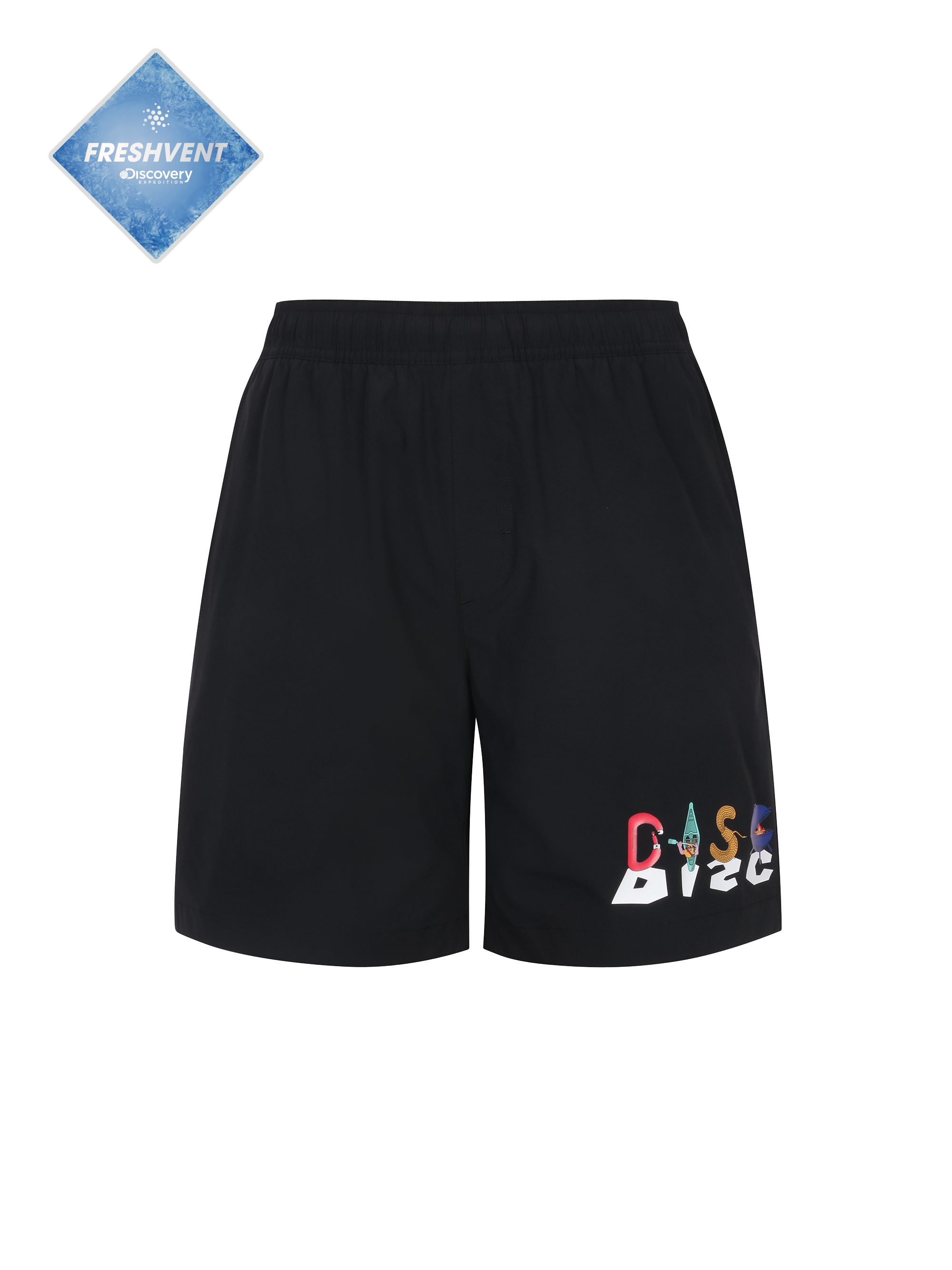 Freshvent Men's Mane Crew Graphic Board Shorts