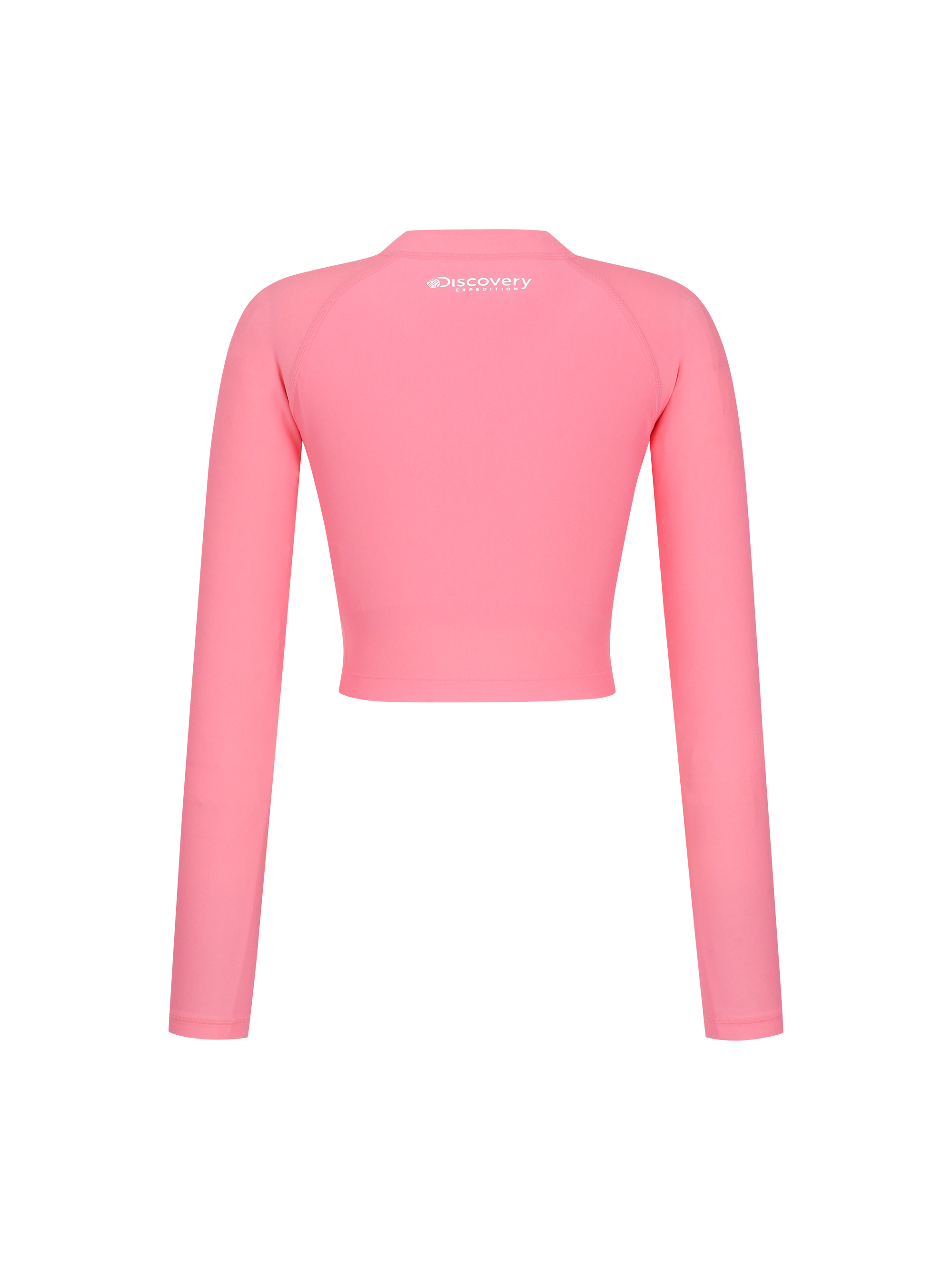 Freshvent Women's Hot Summer Half Zipup Crop Rash Guard