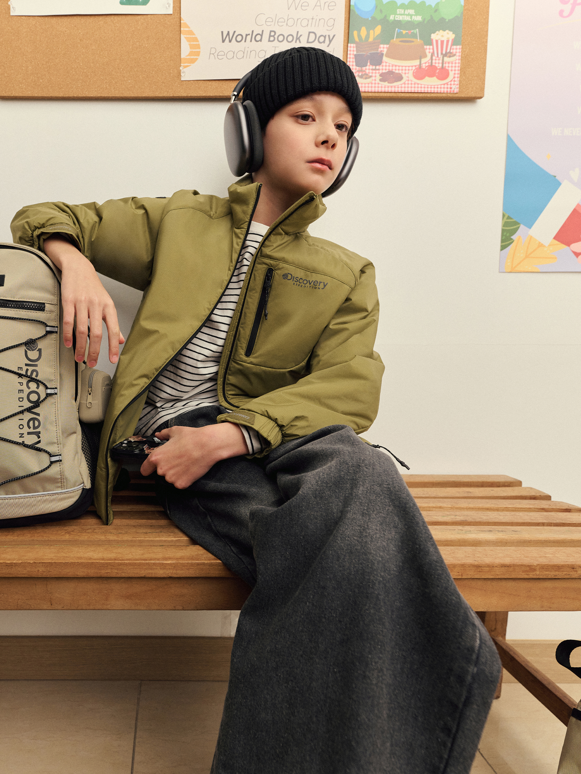 Kids Outdoor High -Necked Padding Jumper