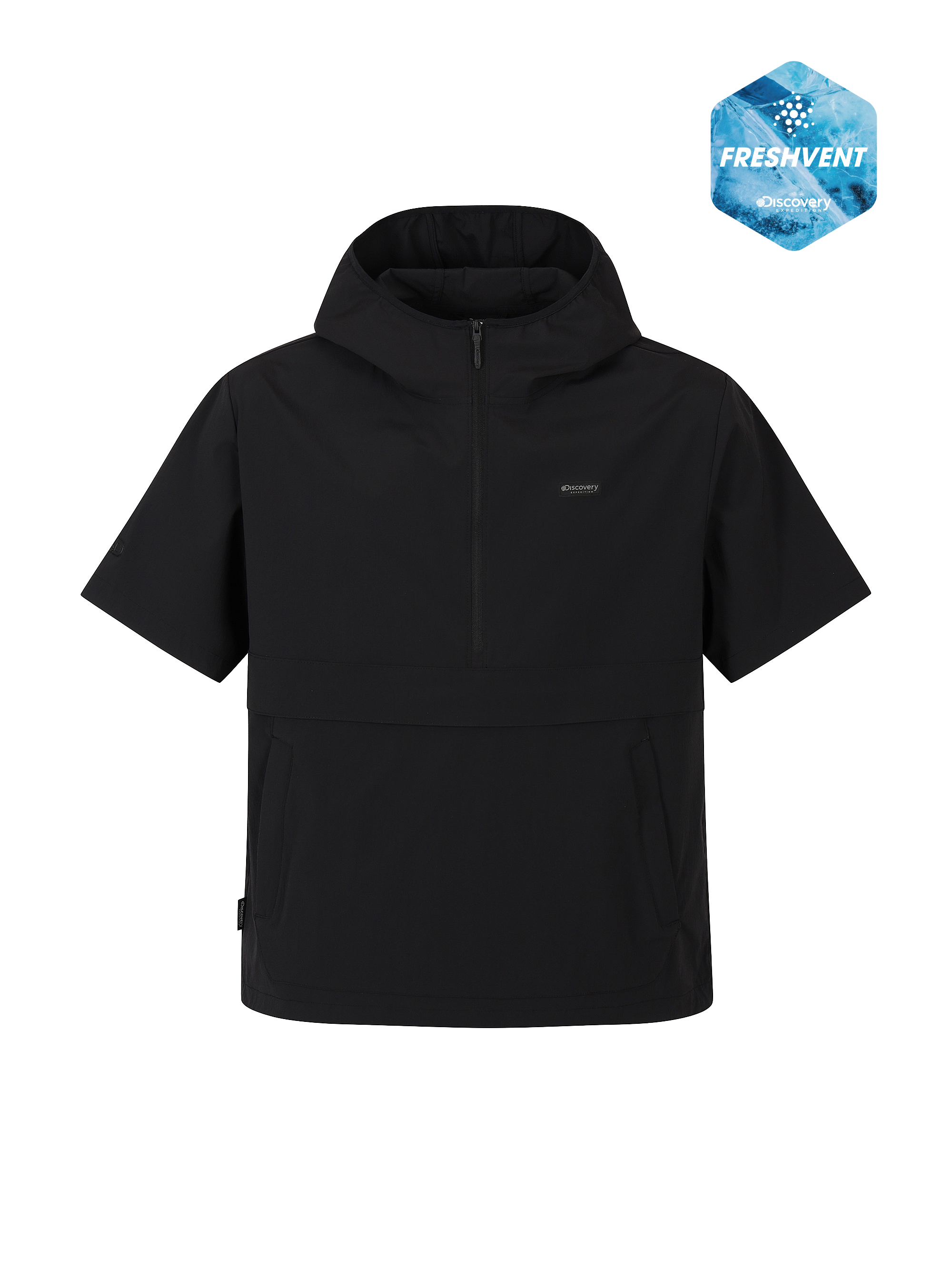 Uni Freshvent Lightweight Woven Training Short Sleeve Hooded Anorak