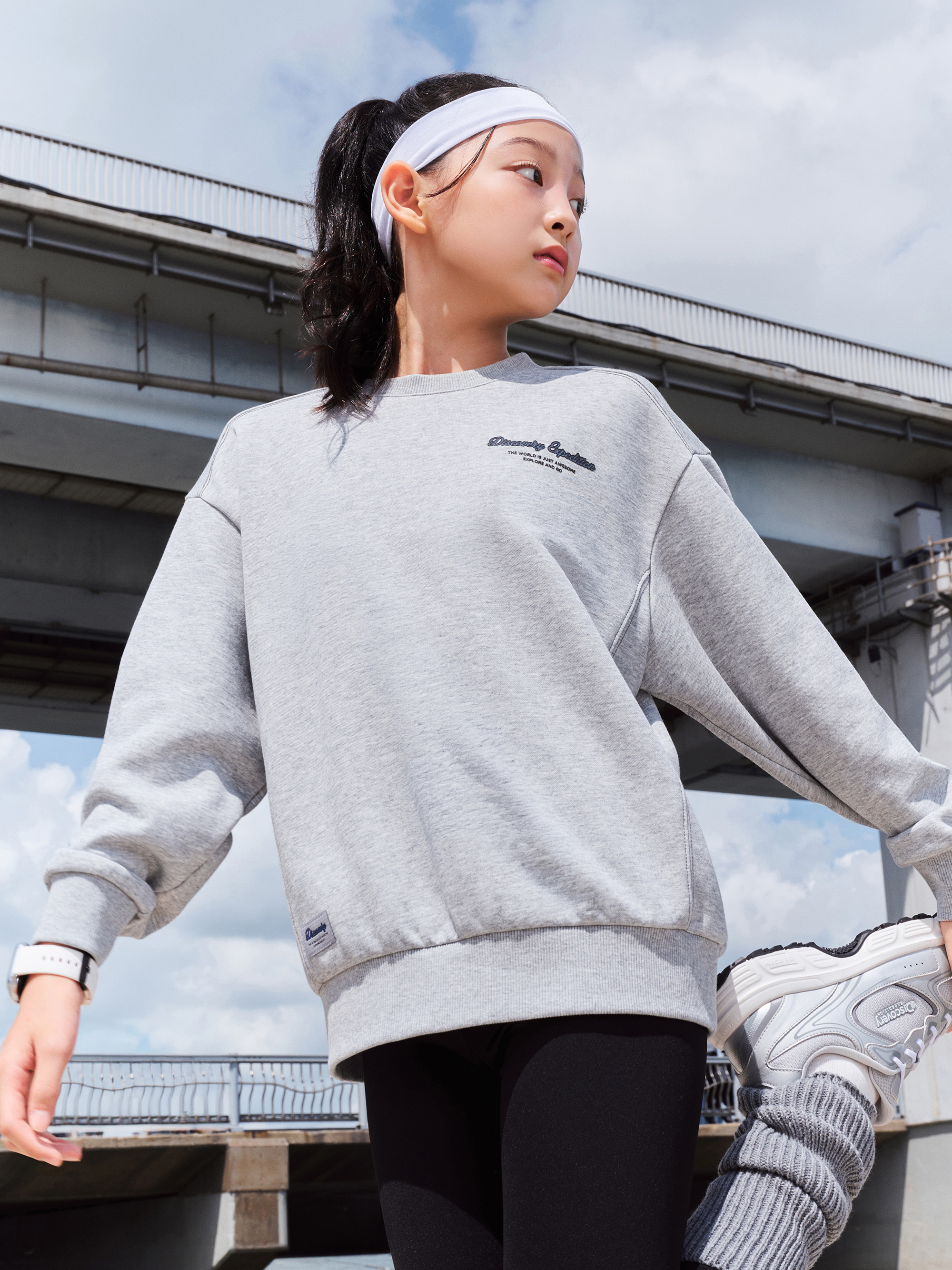 Kids’ Lettering Graphic Sweatshirt