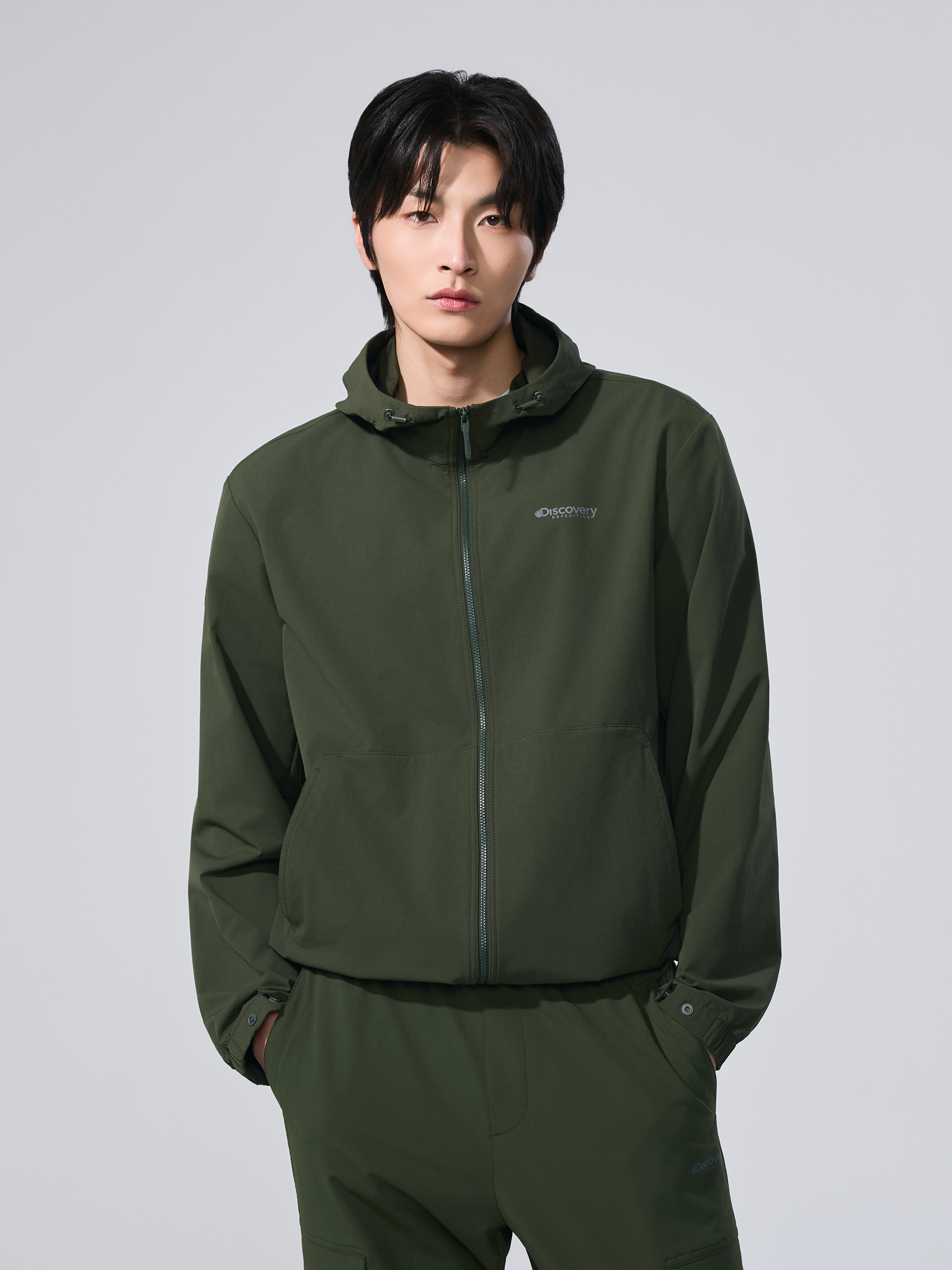 M's Freshvent Woven Training Hooded ZIP-UP