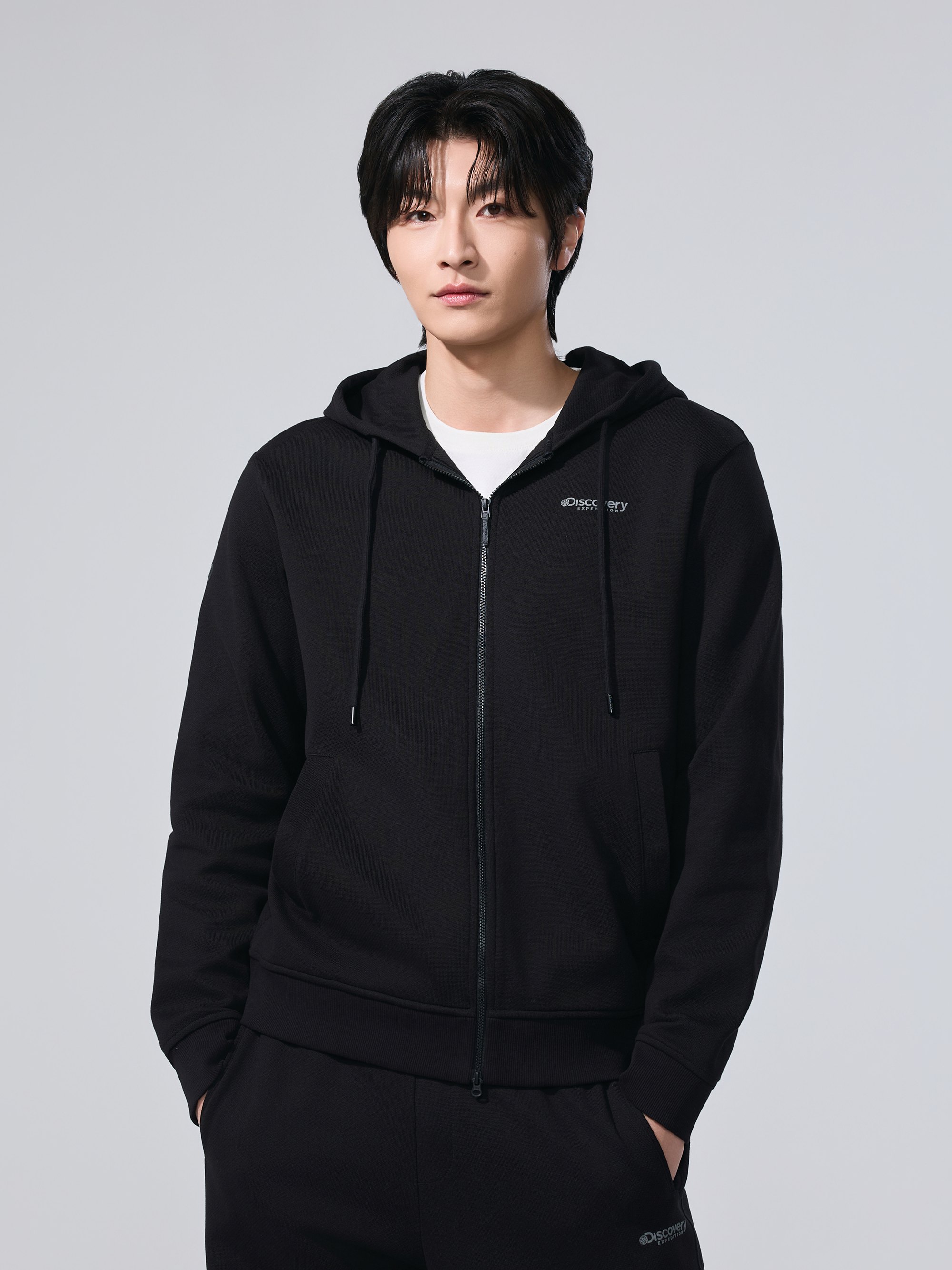 M's Jacquard Training Hooded ZIP-UP