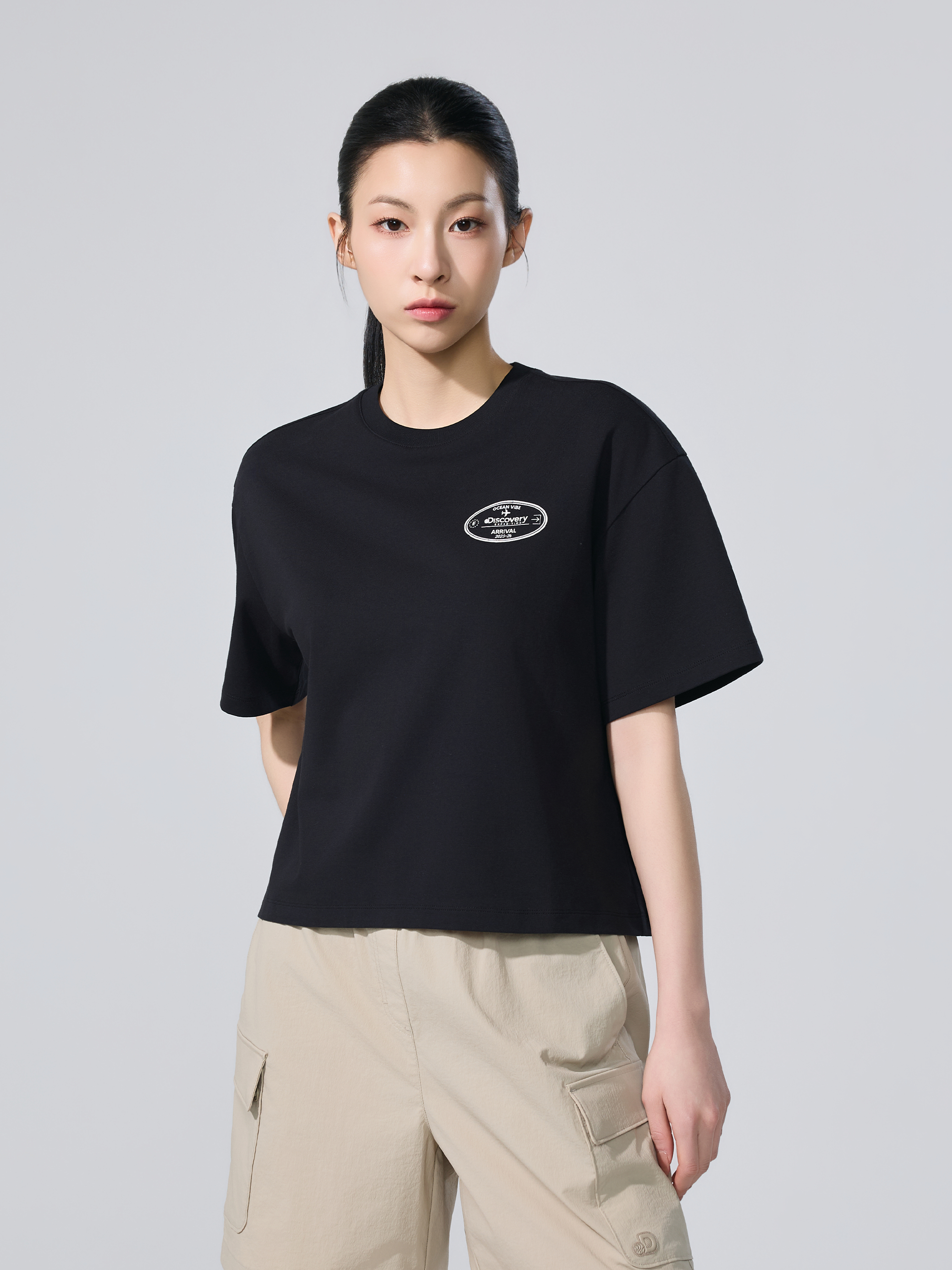 W's Stamp Semi-Oversized Short Sleeve T-shirt