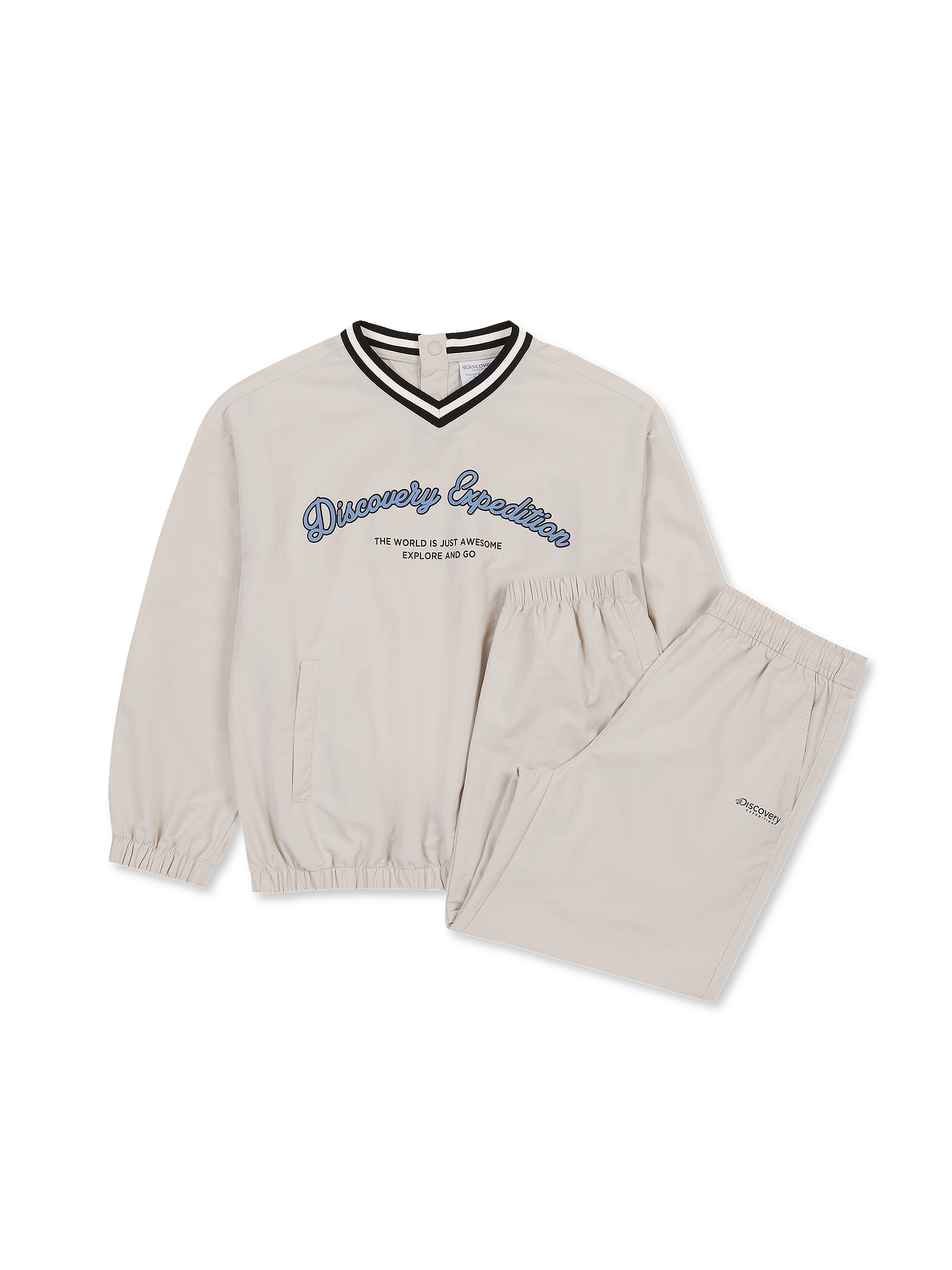Kids' Lightweight Woven Sweatshirt & Pants 2-Piece Set