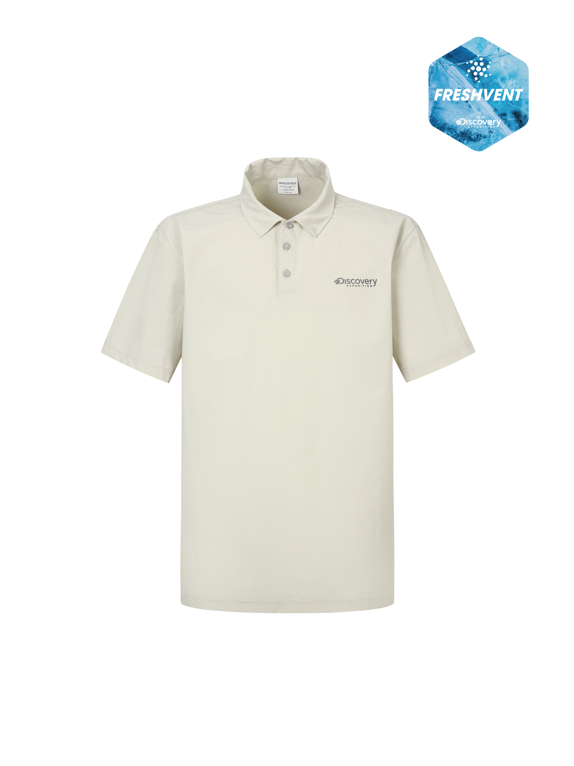 Freshvent Men's Woven Polo Shirt