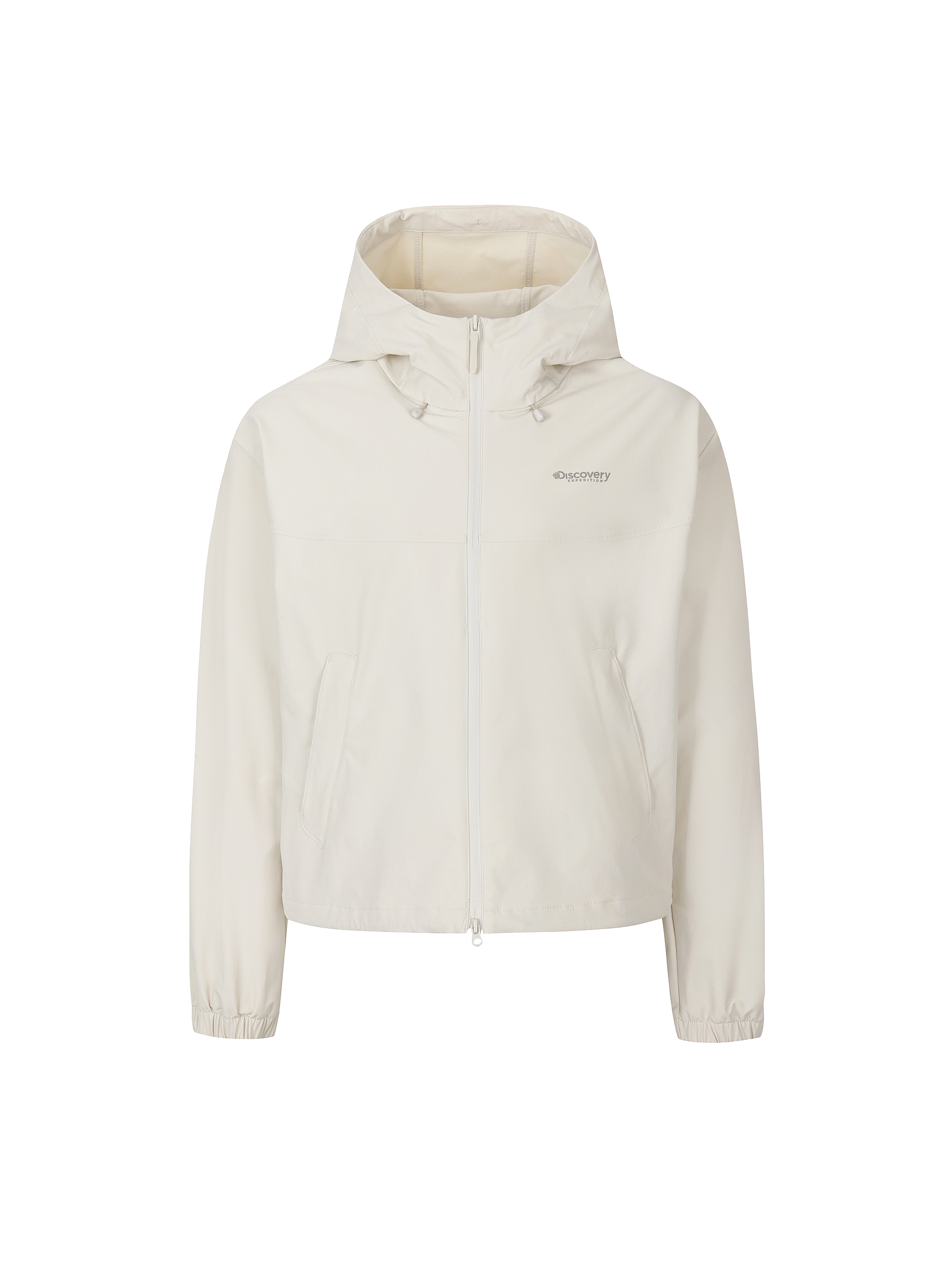 W's Stretch Woven Training Cropped Hooded ZIP-UP