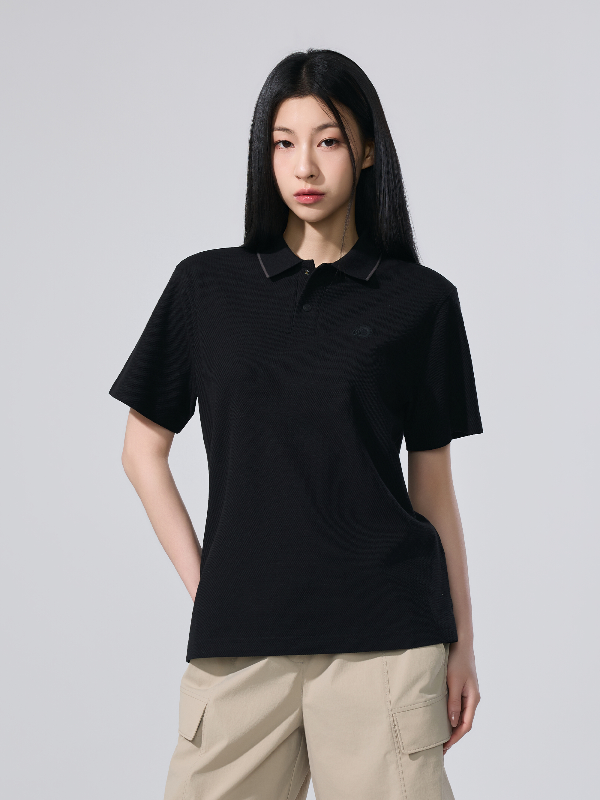 Uni Symbol Semi-Oversized Polo Shirt