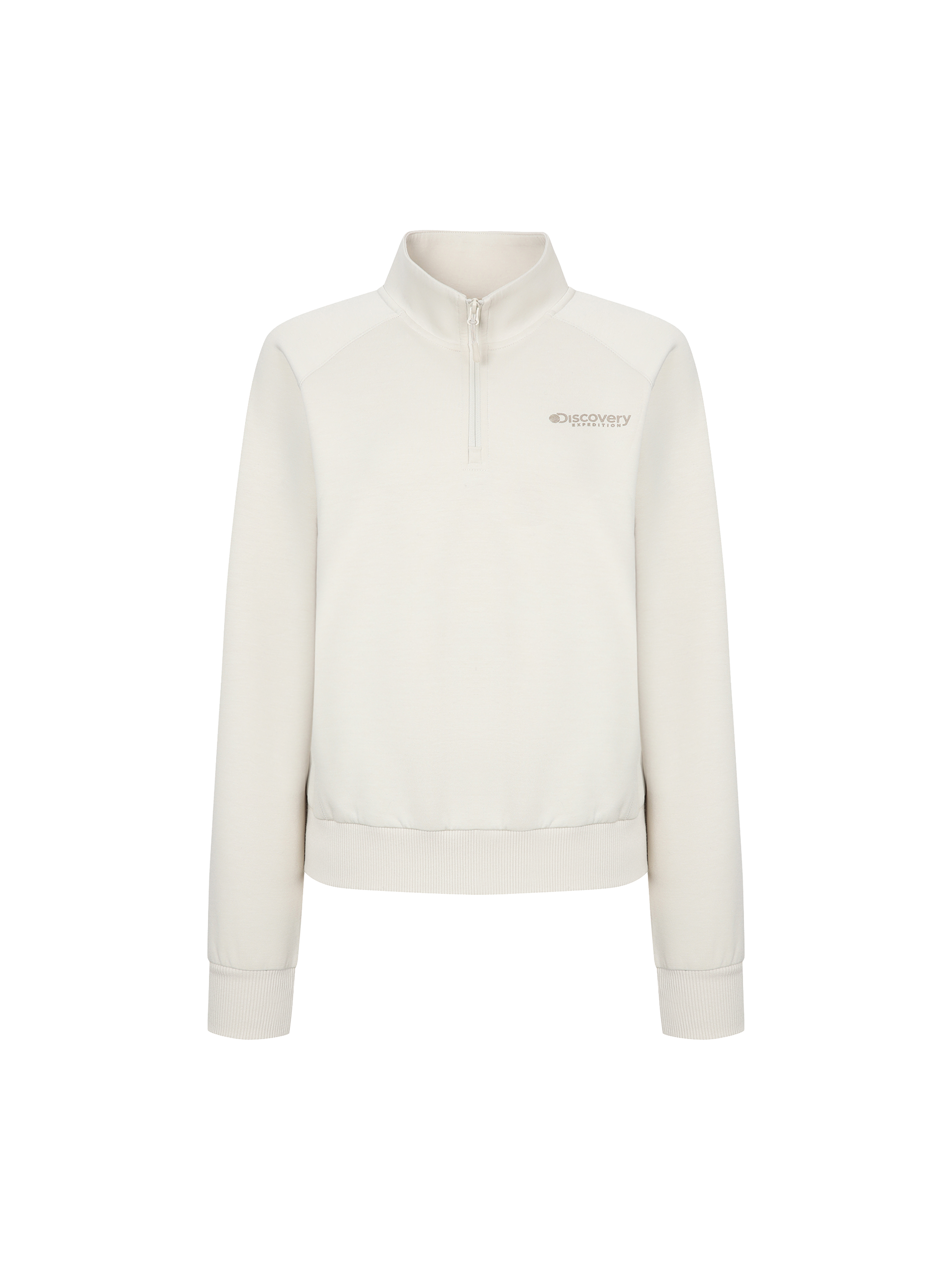 Knit Essential Women's Training Cropped Half Zip-Up Sweatshirt