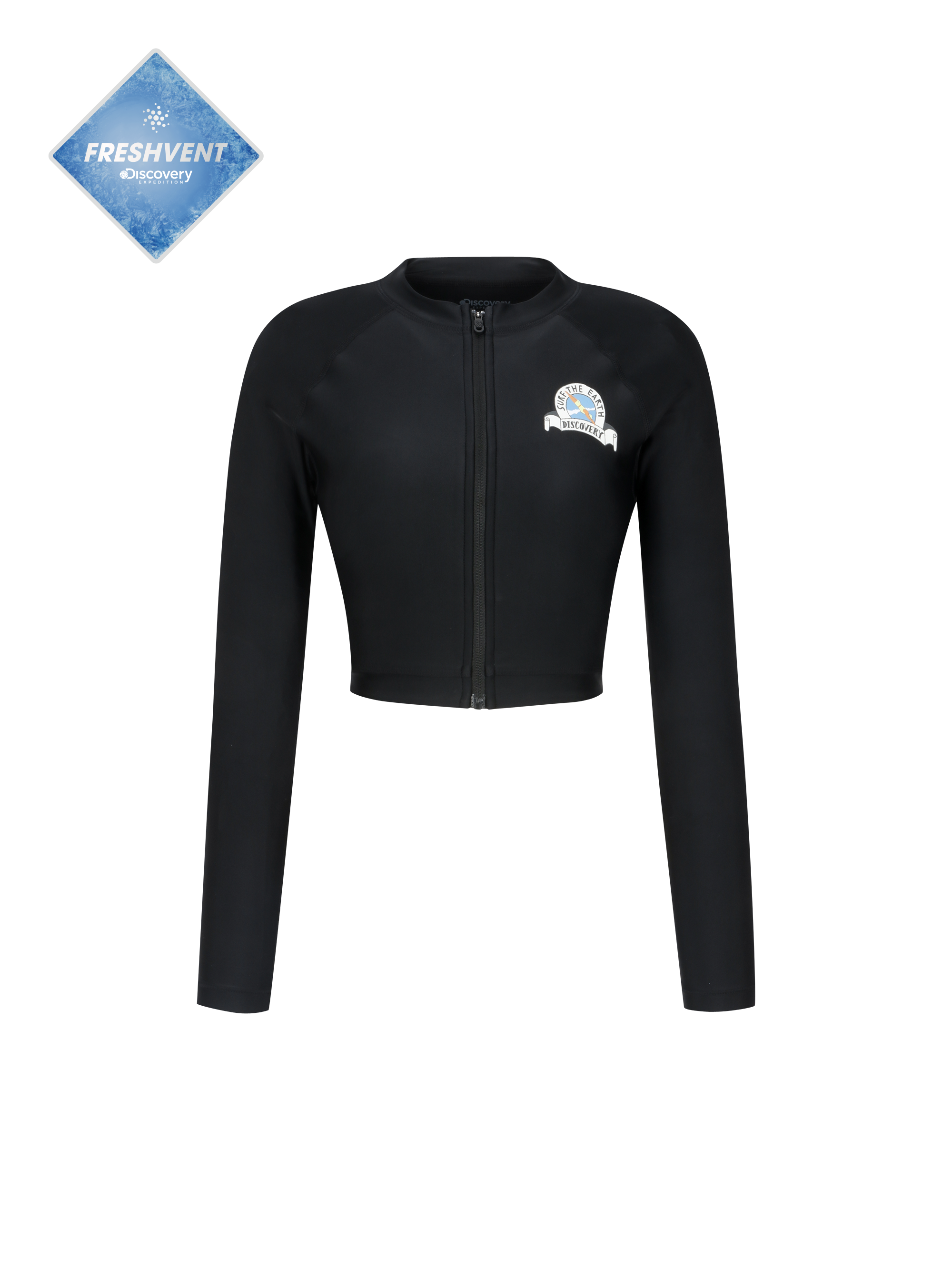 Freshvent Women's Hot Summer Pool Up Crop Rash Guard