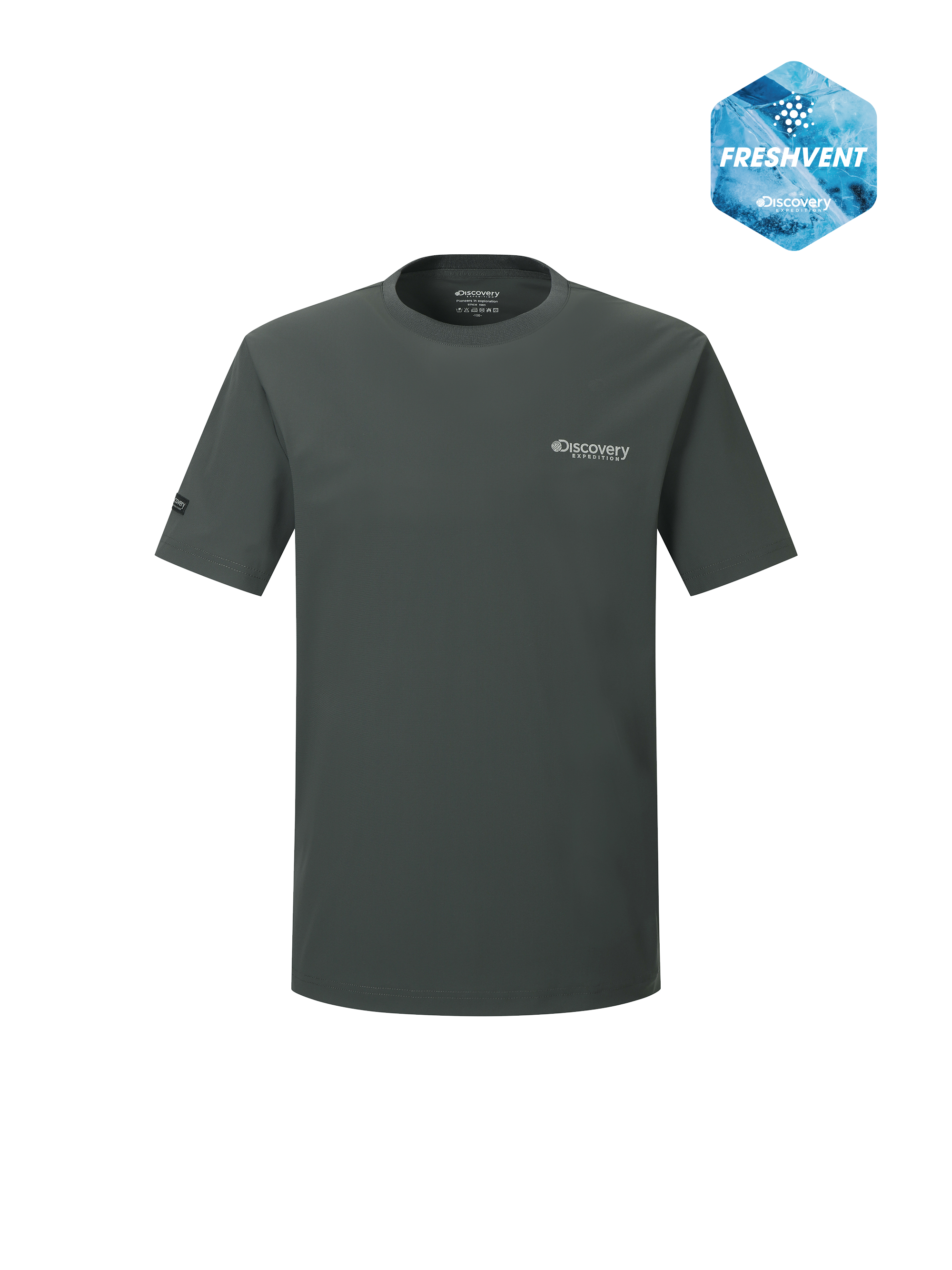 【DISCOVERY EXPEDITION】 Main Crew Outdoor T-Shirt‐WHITE Men's Rash Guards & Water T-shirts | Discovery-Expedition