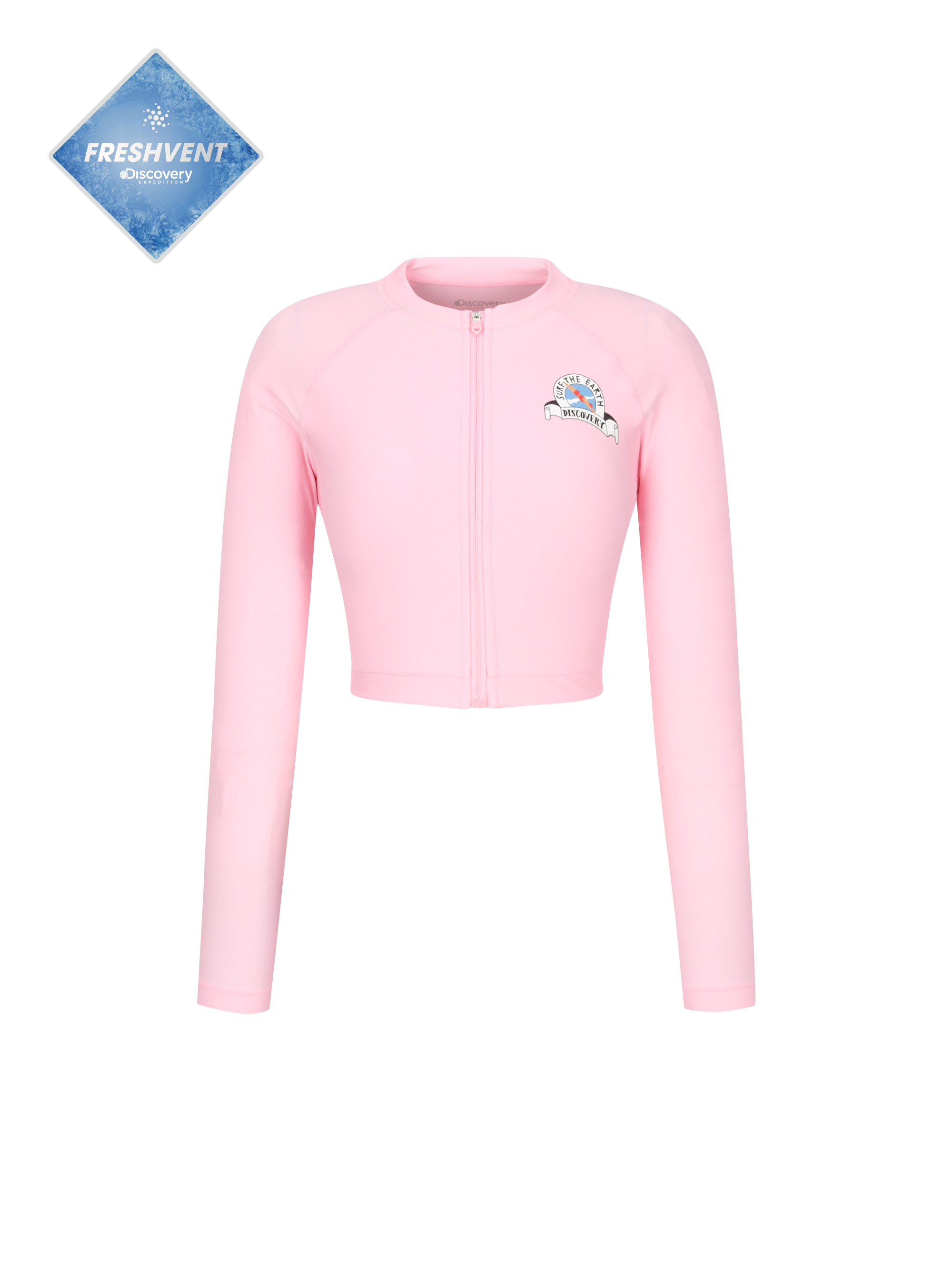 Freshvent Women's Hot Summer Pool Up Crop Rash Guard