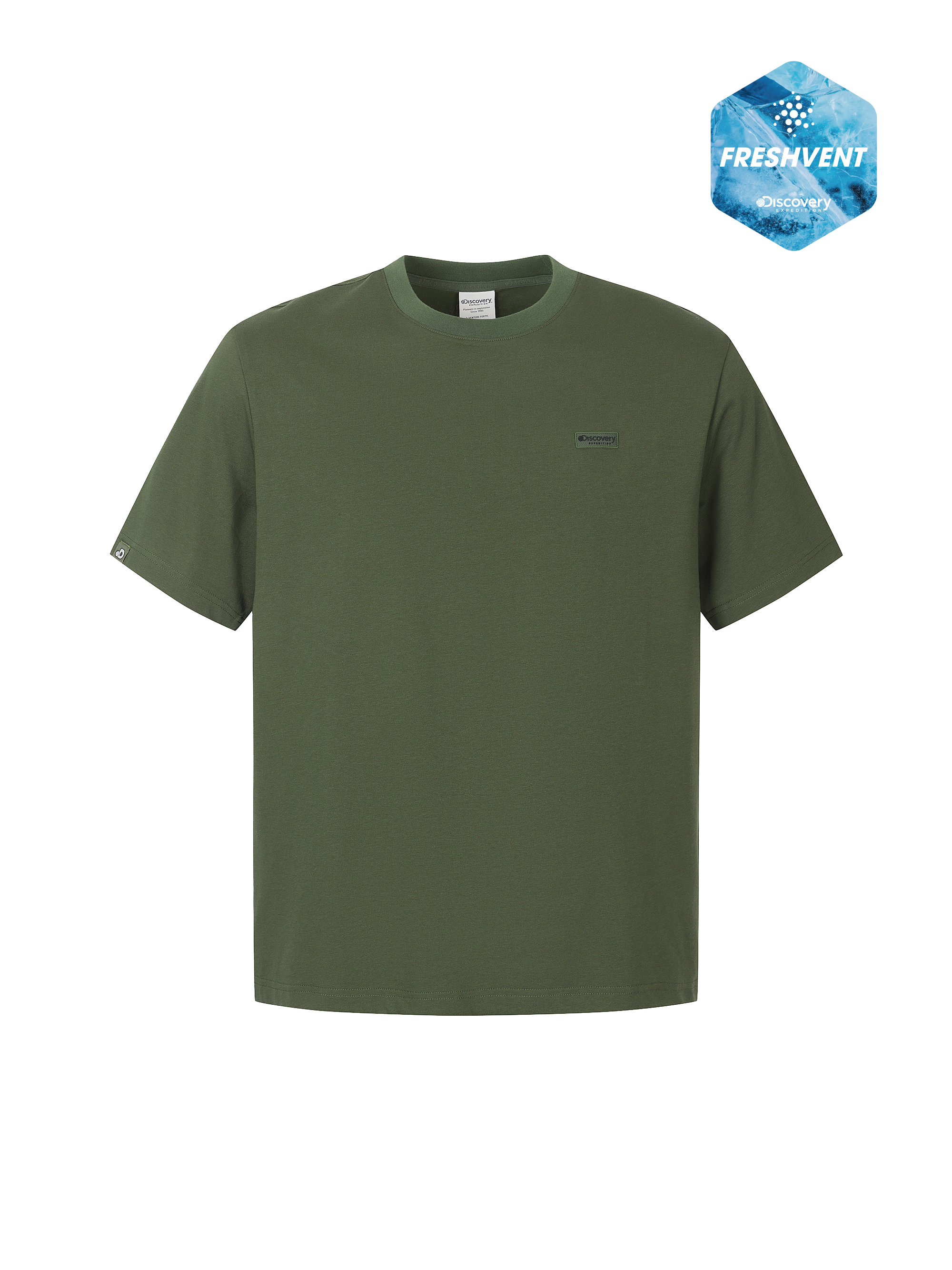 Uni Freshvent Semi-Oversized Small Logo Short Sleeve T-shirt