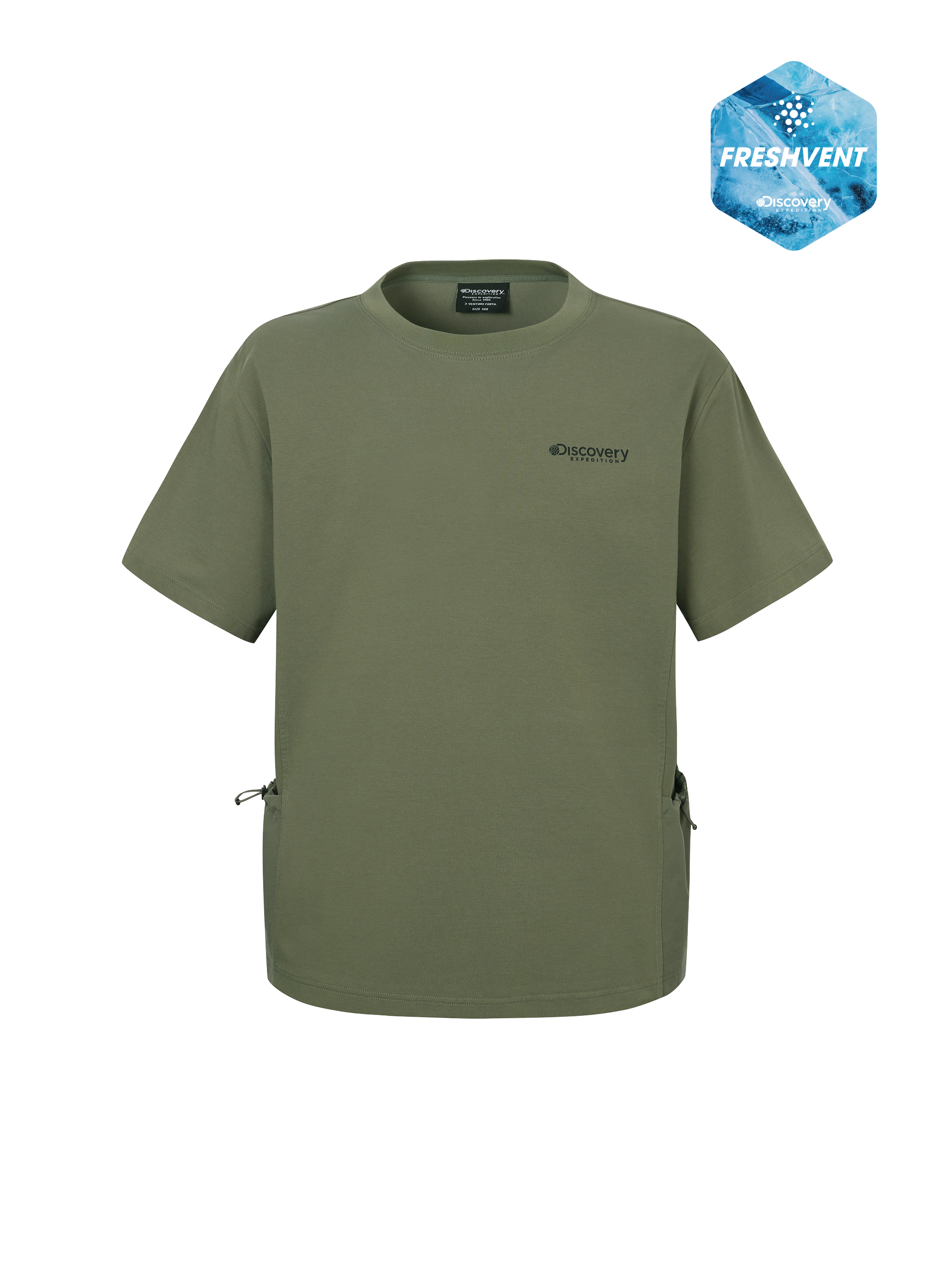 Freshvent Washed Men's Lightweight Hybrid Short-sleeve Training T-shirt