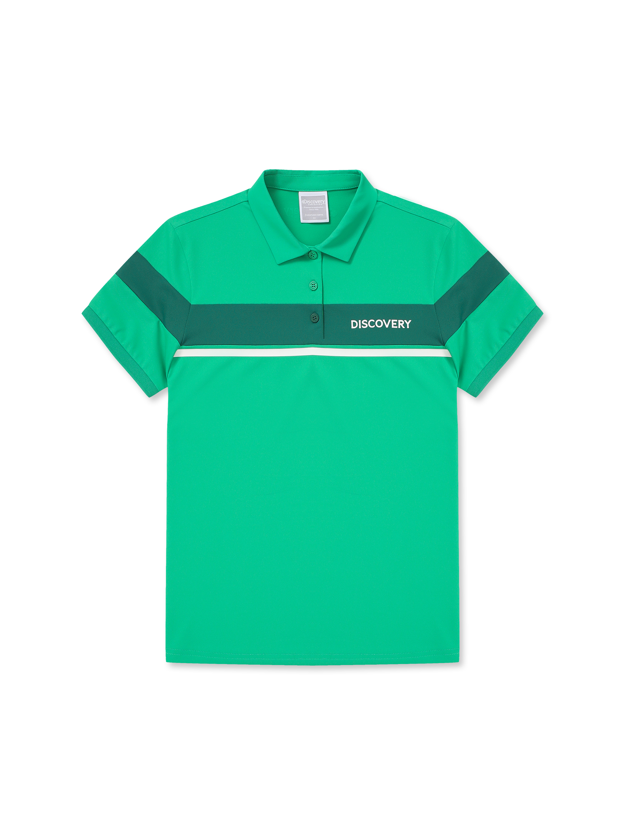 Color Block Collar T-shirt